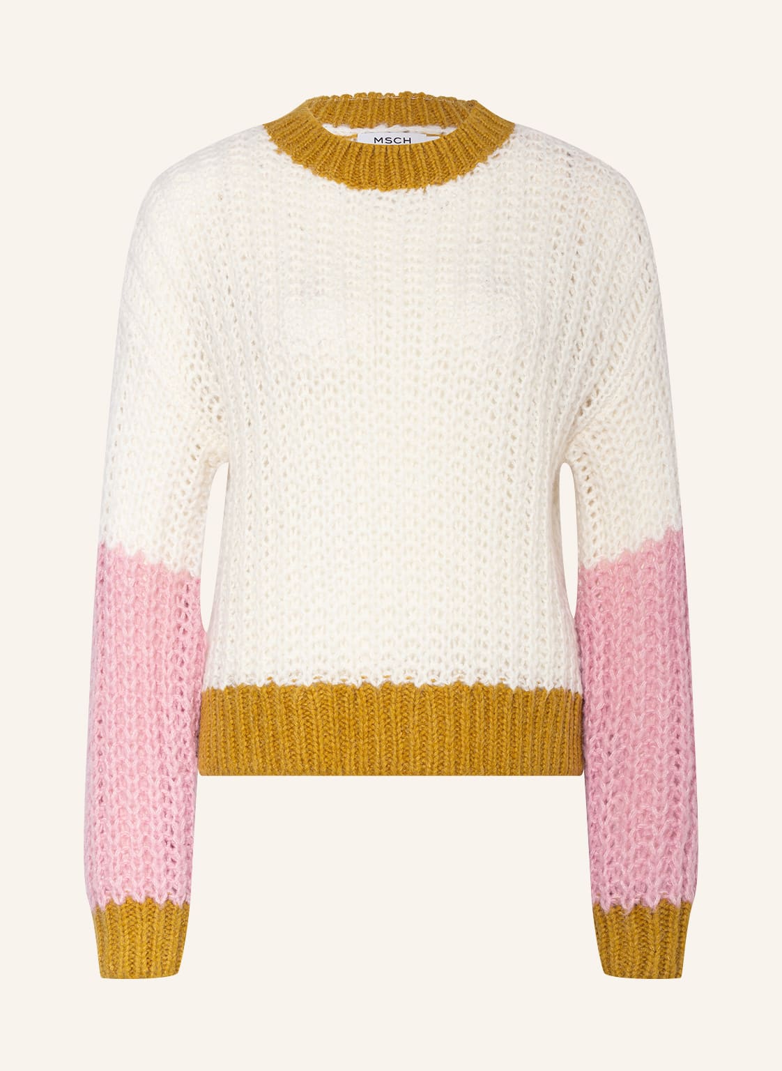 Image of Moss Copenhagen Pullover Mschinari weiss