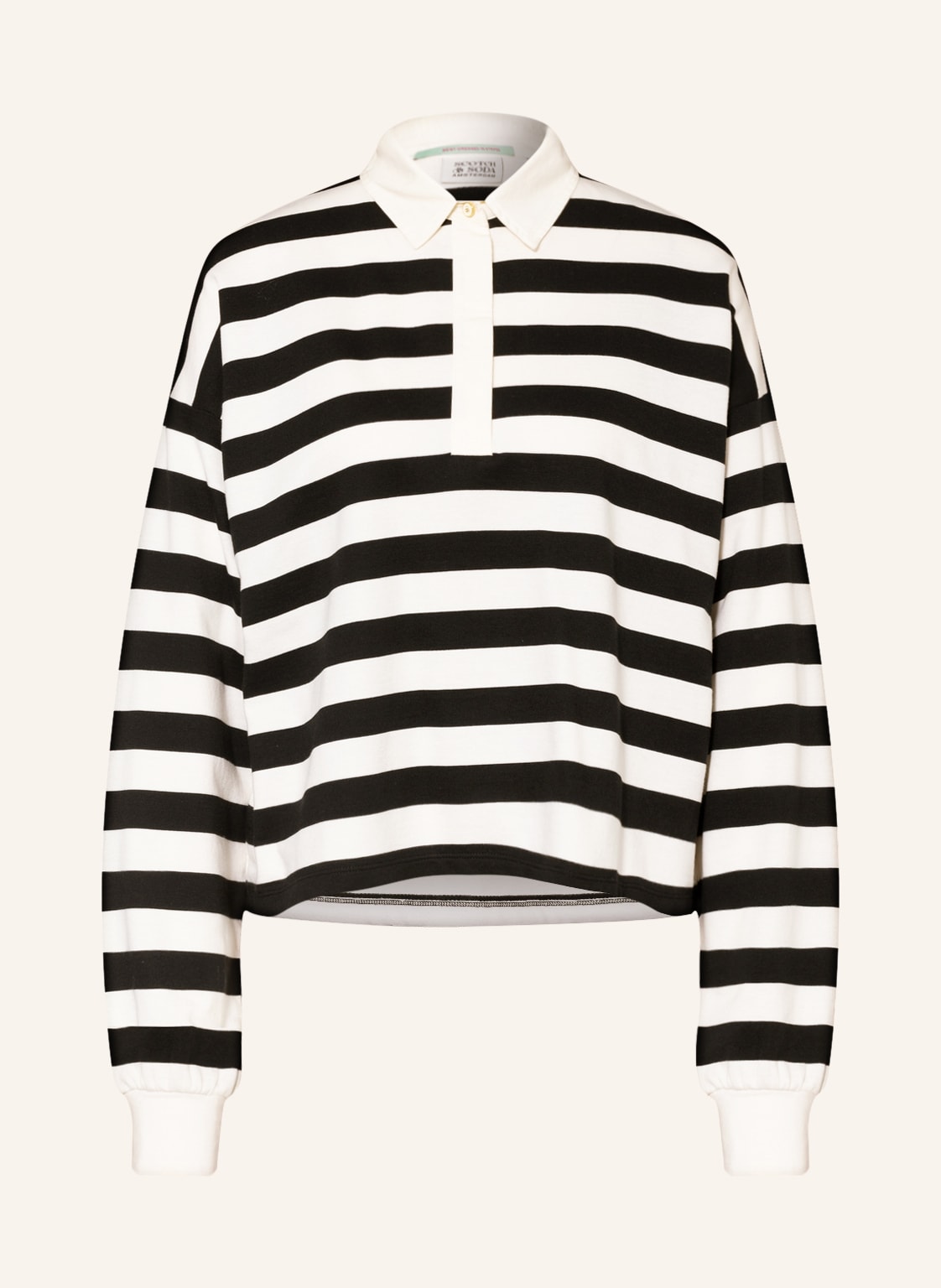Image of Scotch & Soda Rugbyshirt schwarz
