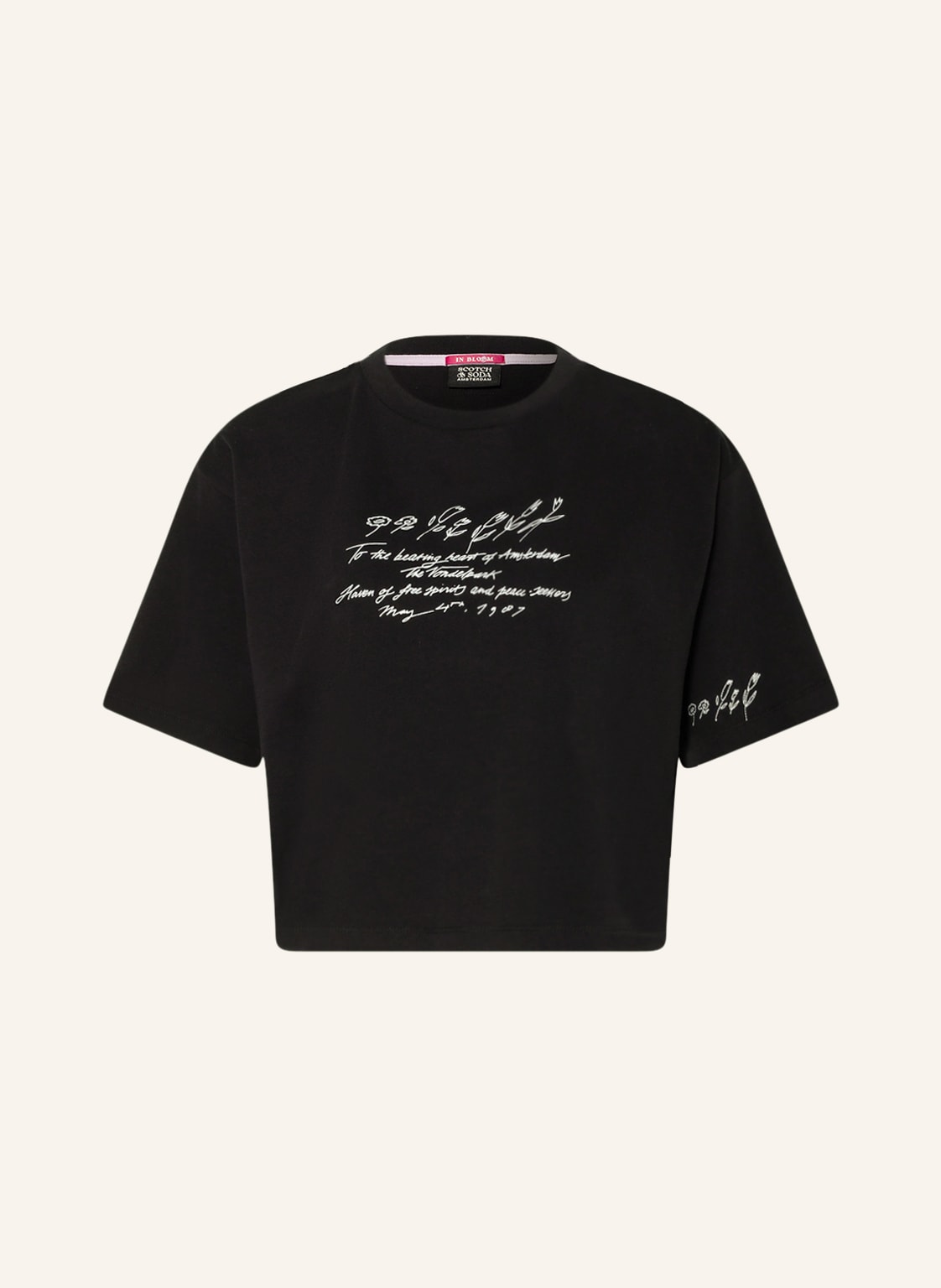 Image of Scotch & Soda Cropped-Shirt schwarz