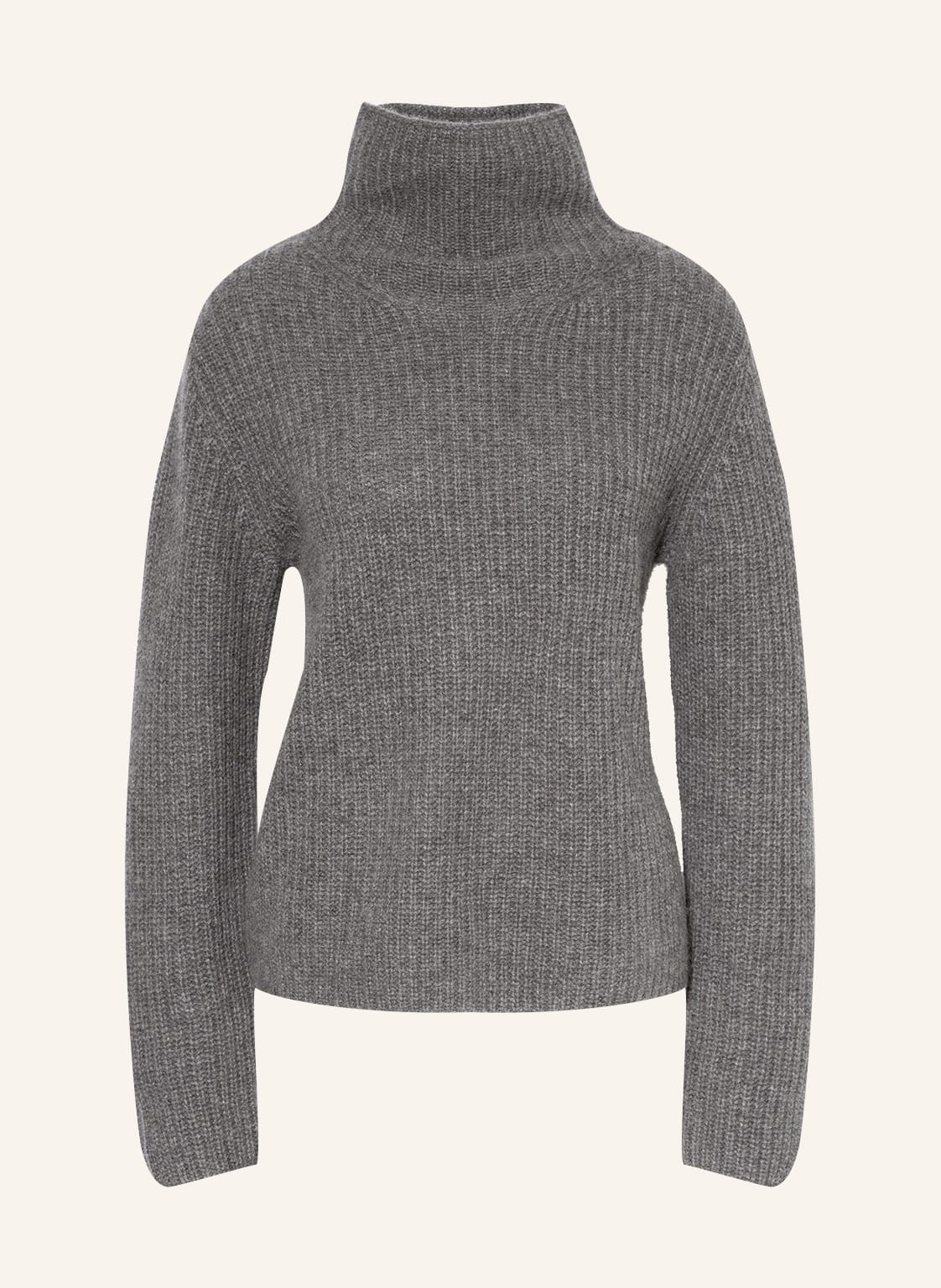 Image of Mrs & Hugs Rollkragenpullover Aus Cashmere grau