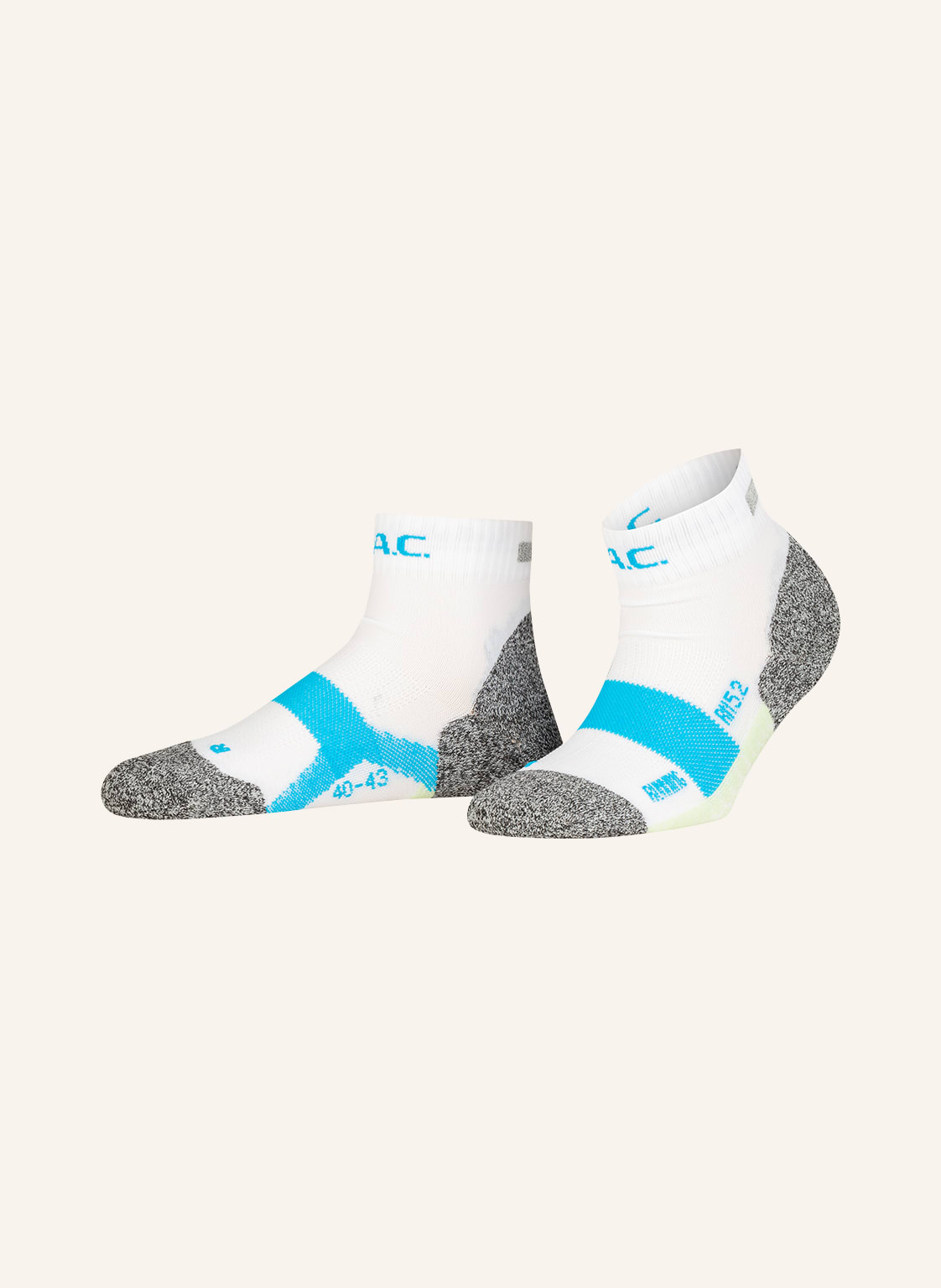 Image of P.A.C. Laufsocken Pac Rn 5.2 Reflective Pro Short weiss