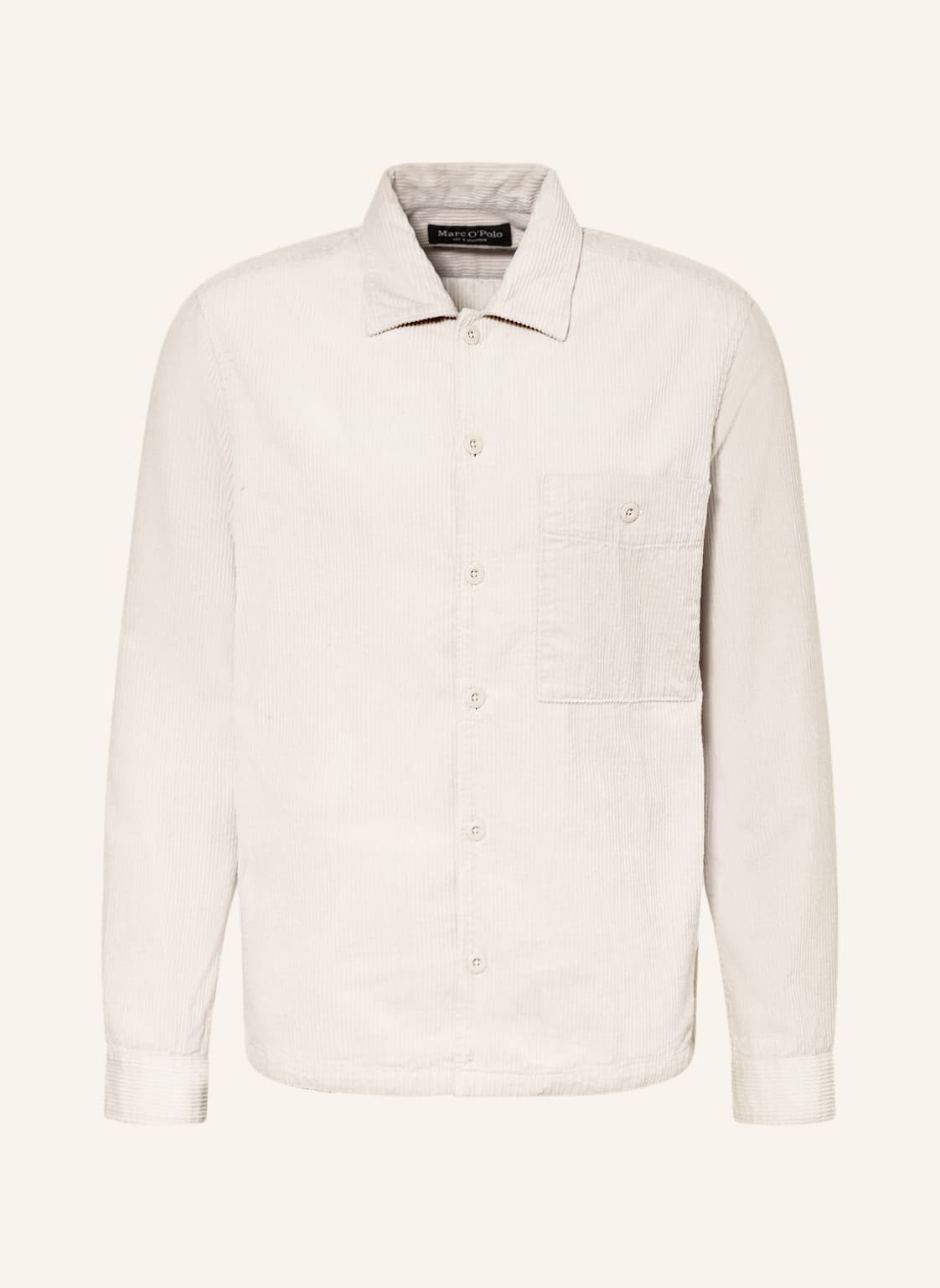 Image of Marc O'polo Cord-Overshirt weiss