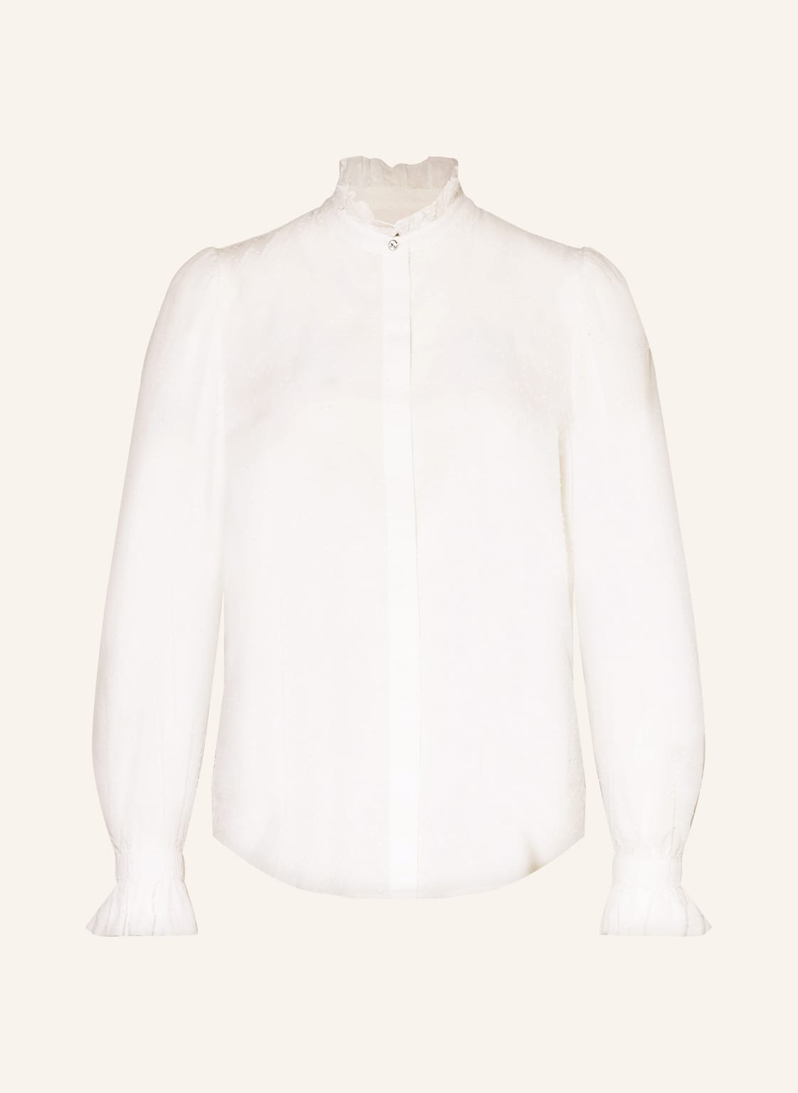 Image of Boss Bluse Bellina Mit Rüschen weiss