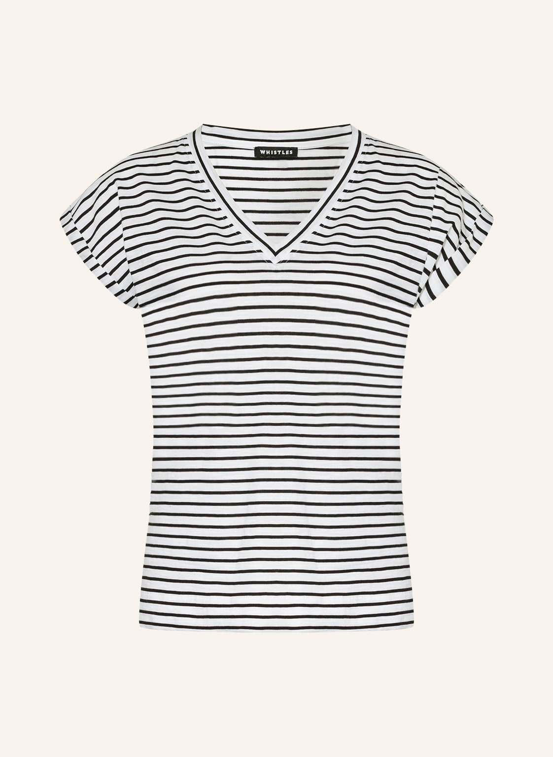 Image of Whistles T-Shirt Willa schwarz