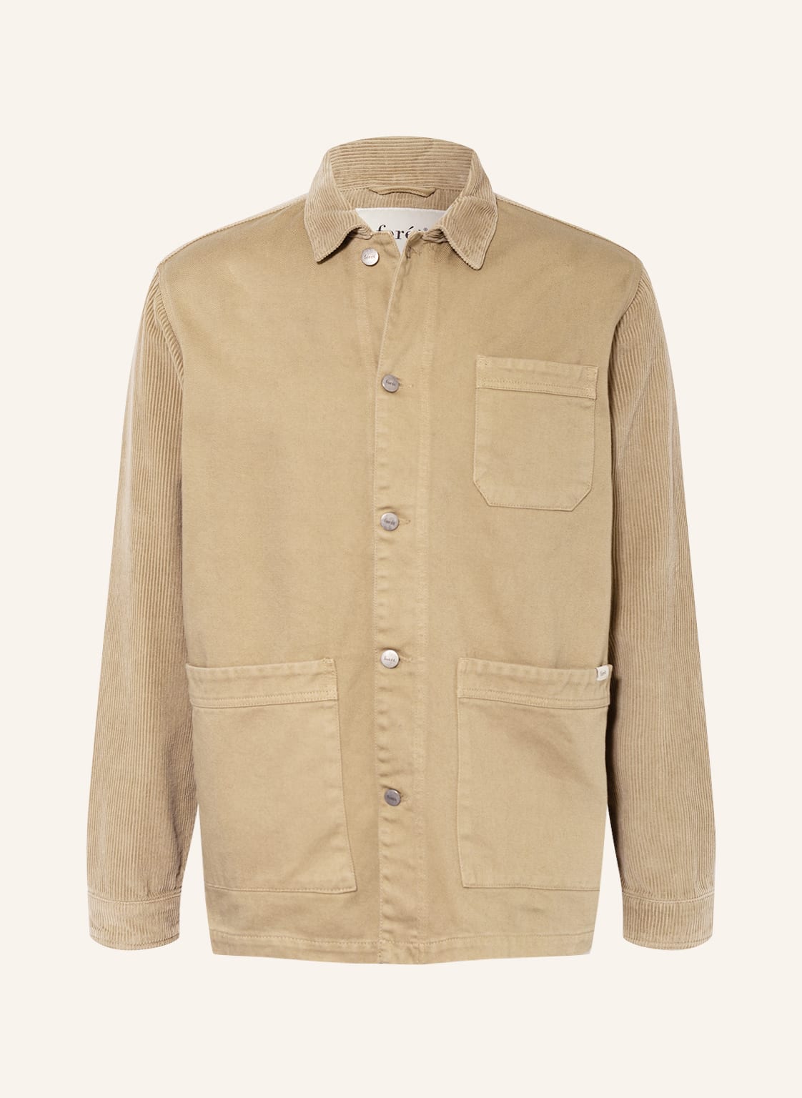 Image of Forét Overjacket Cran Im Materialmix gruen