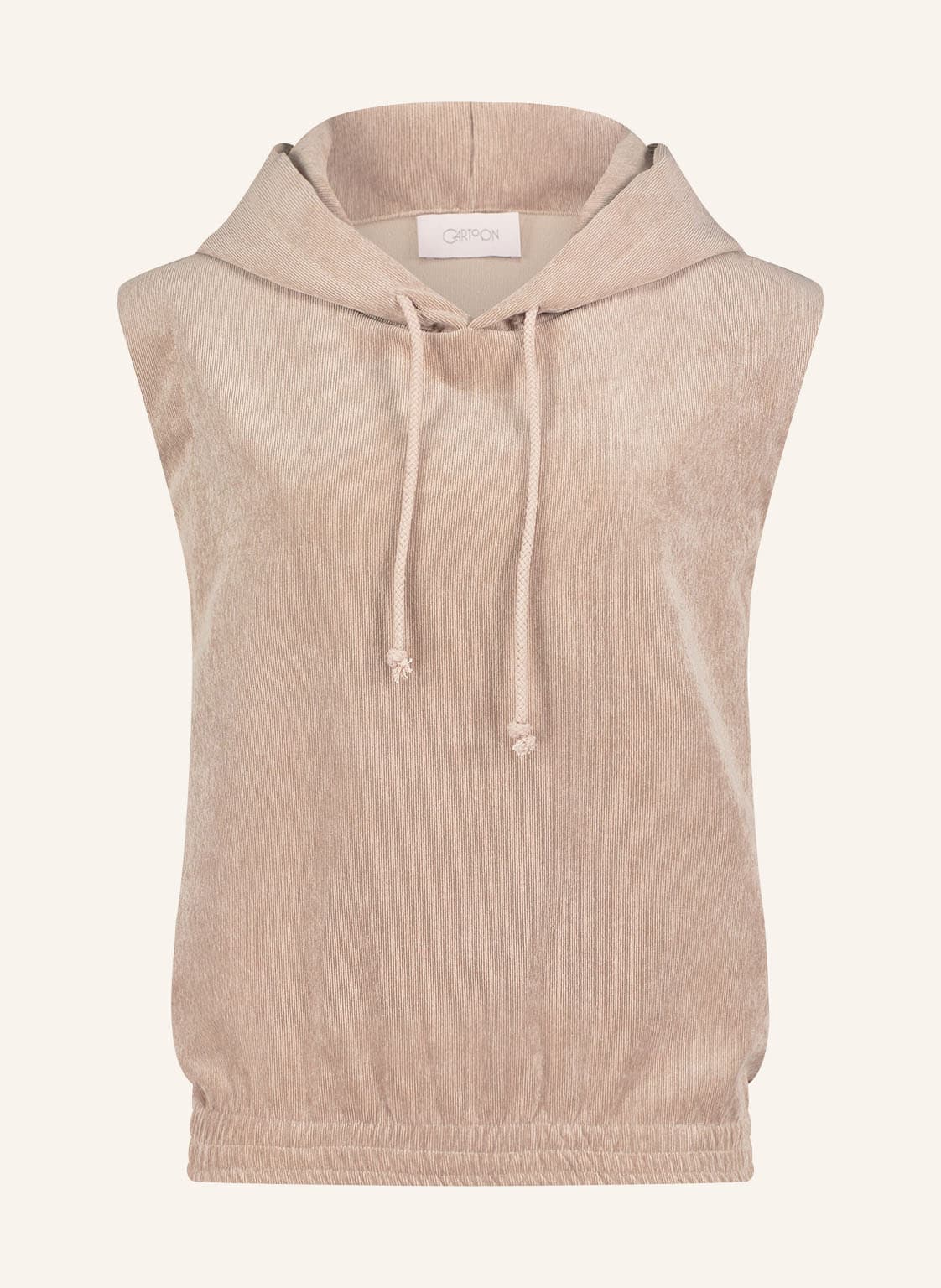 Image of Cartoon Cord-Hoodie beige