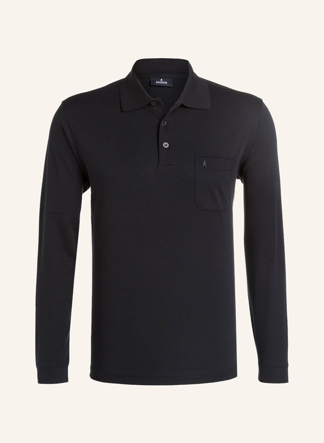 Image of Ragman Poloshirt schwarz