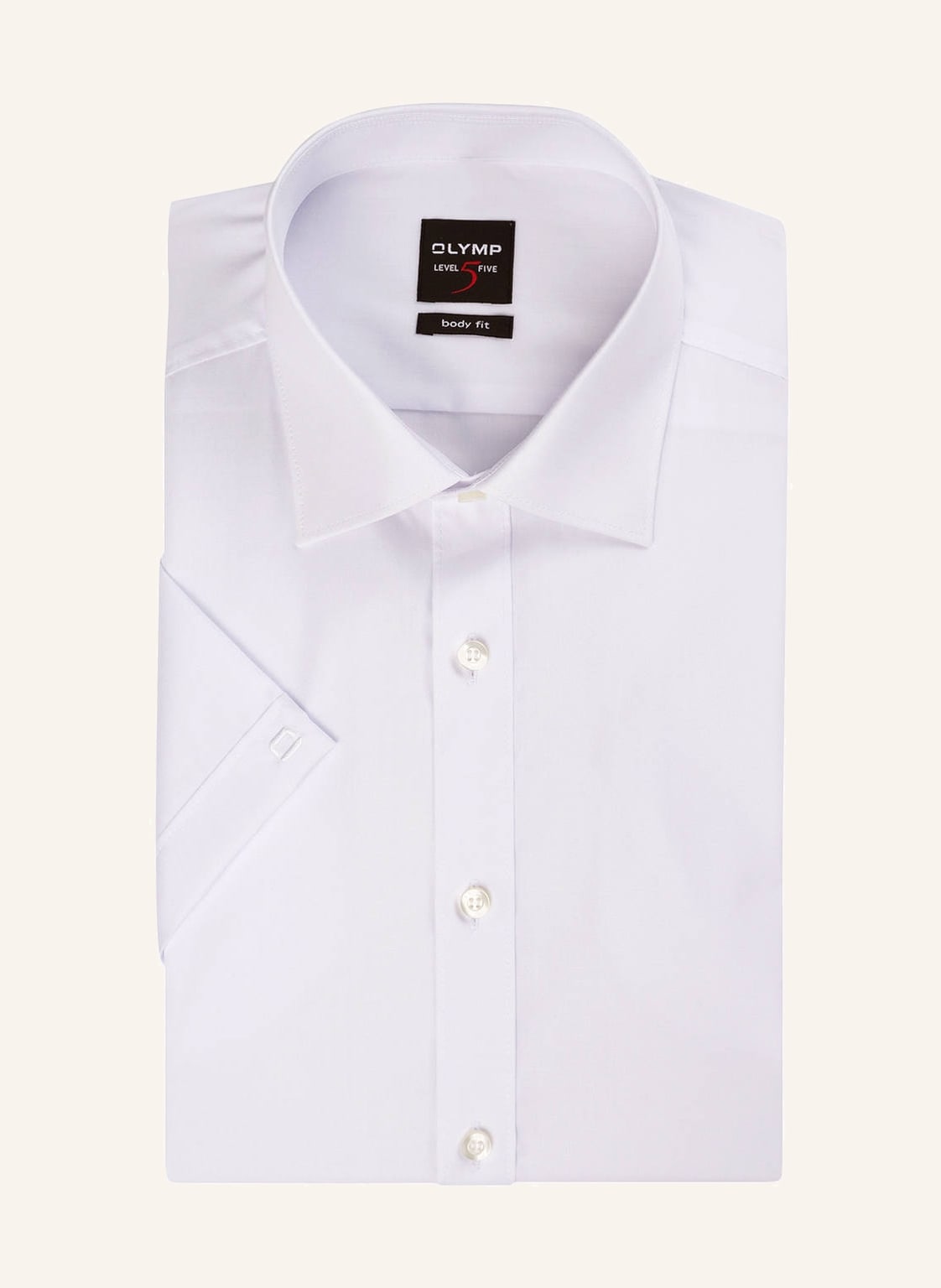 Image of Olymp Kurzarm-Hemd Level Five Body Fit weiss