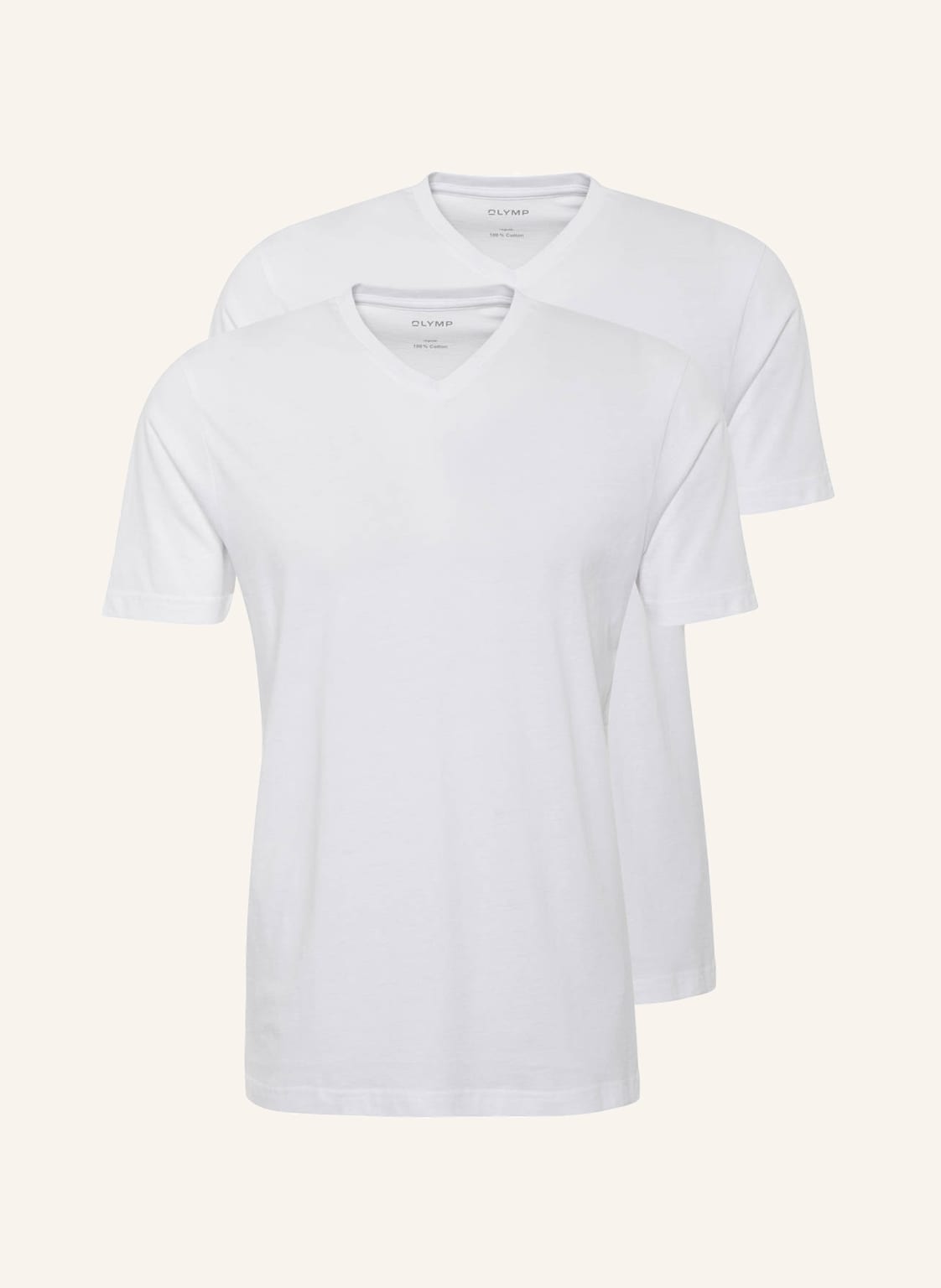 Image of Olymp 2er-Pack T-Shirts weiss