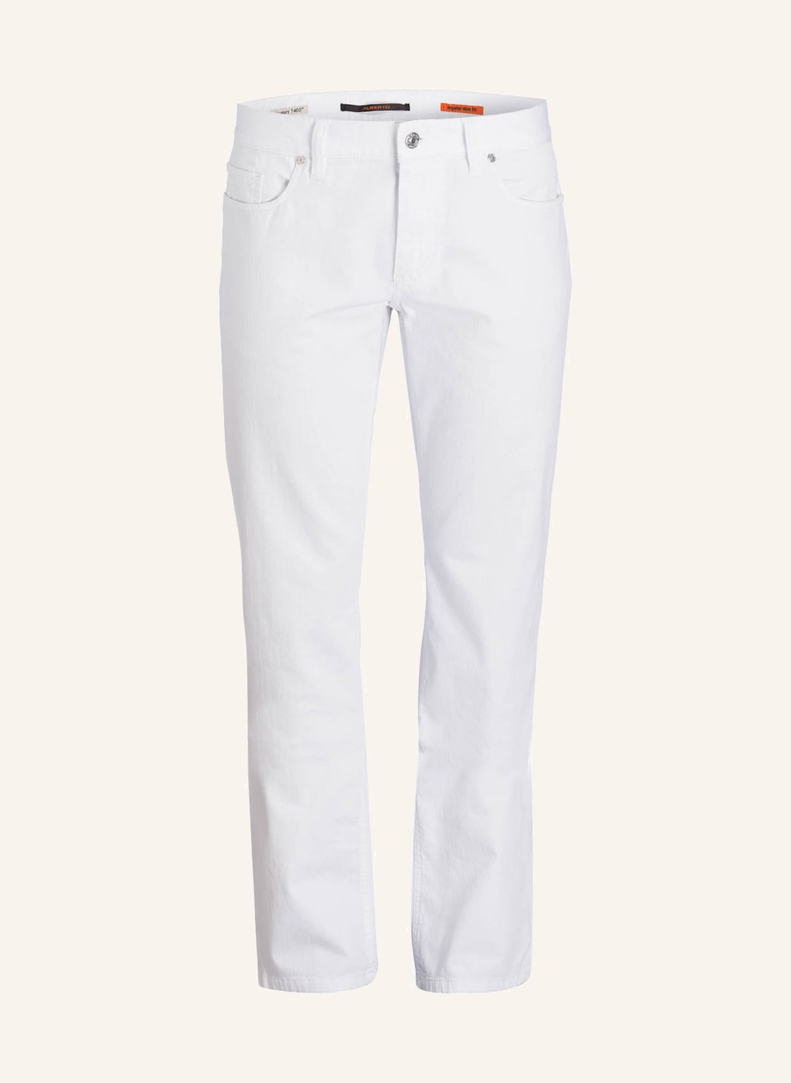 Image of Alberto Jeans Pipe Regular Fit weiss