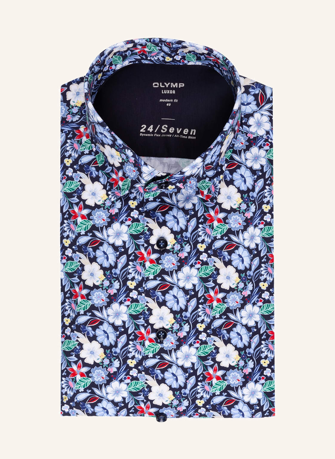 Image of Olymp Hemd Luxor 24/Seven Modern Fit blau