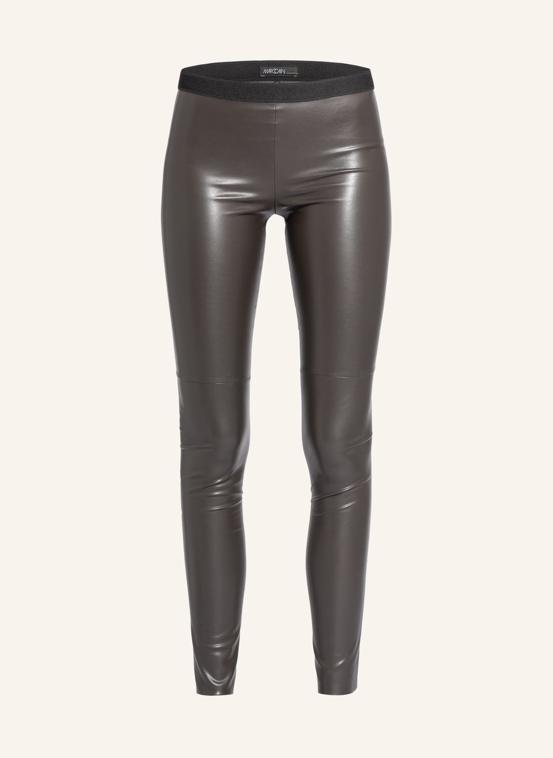 Image of Marc Cain Leggings In Lederoptik braun