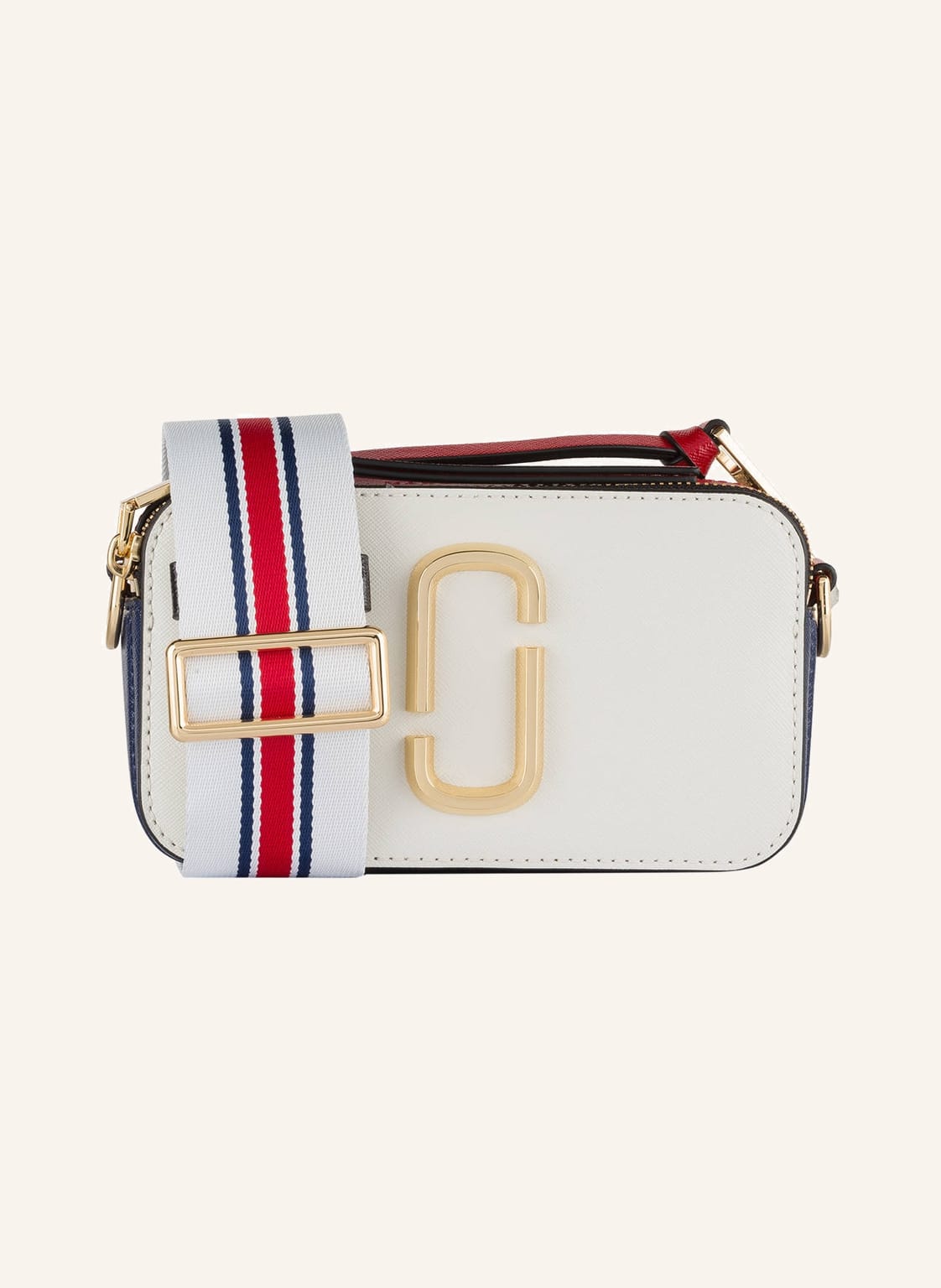 Image of Marc Jacobs Saffiano-Umhängetasche Snapshot beige