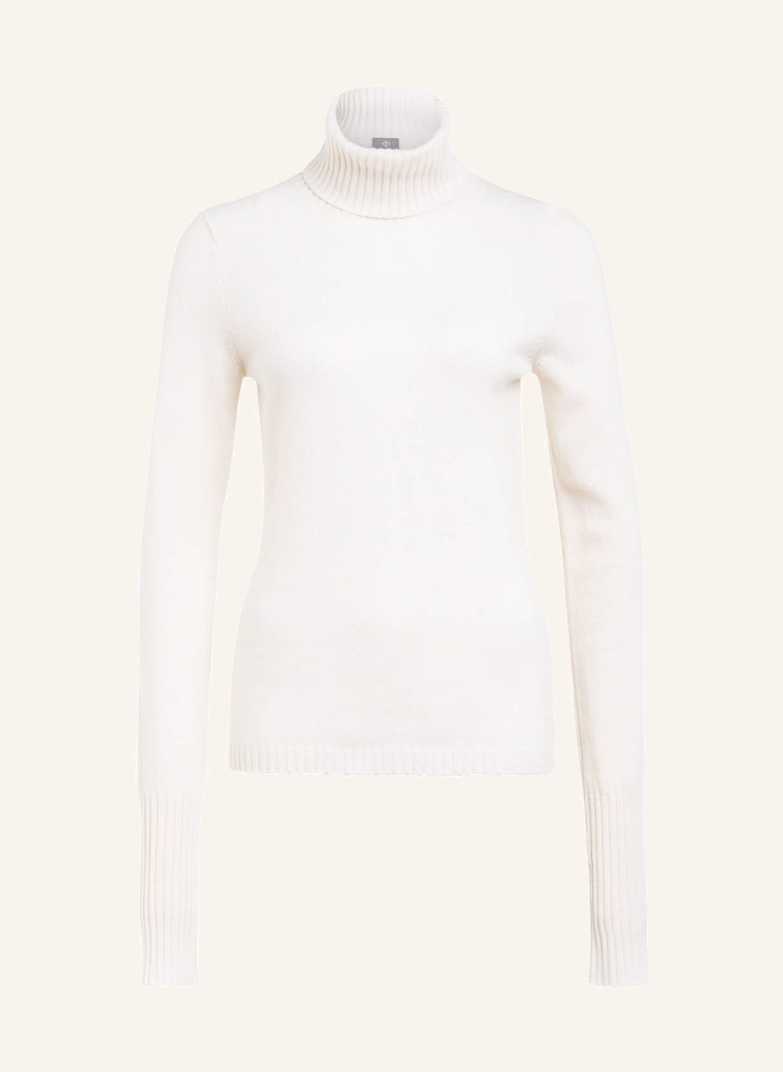 Image of Ftc Cashmere Rollkragenpullover Aus Cashmere weiss