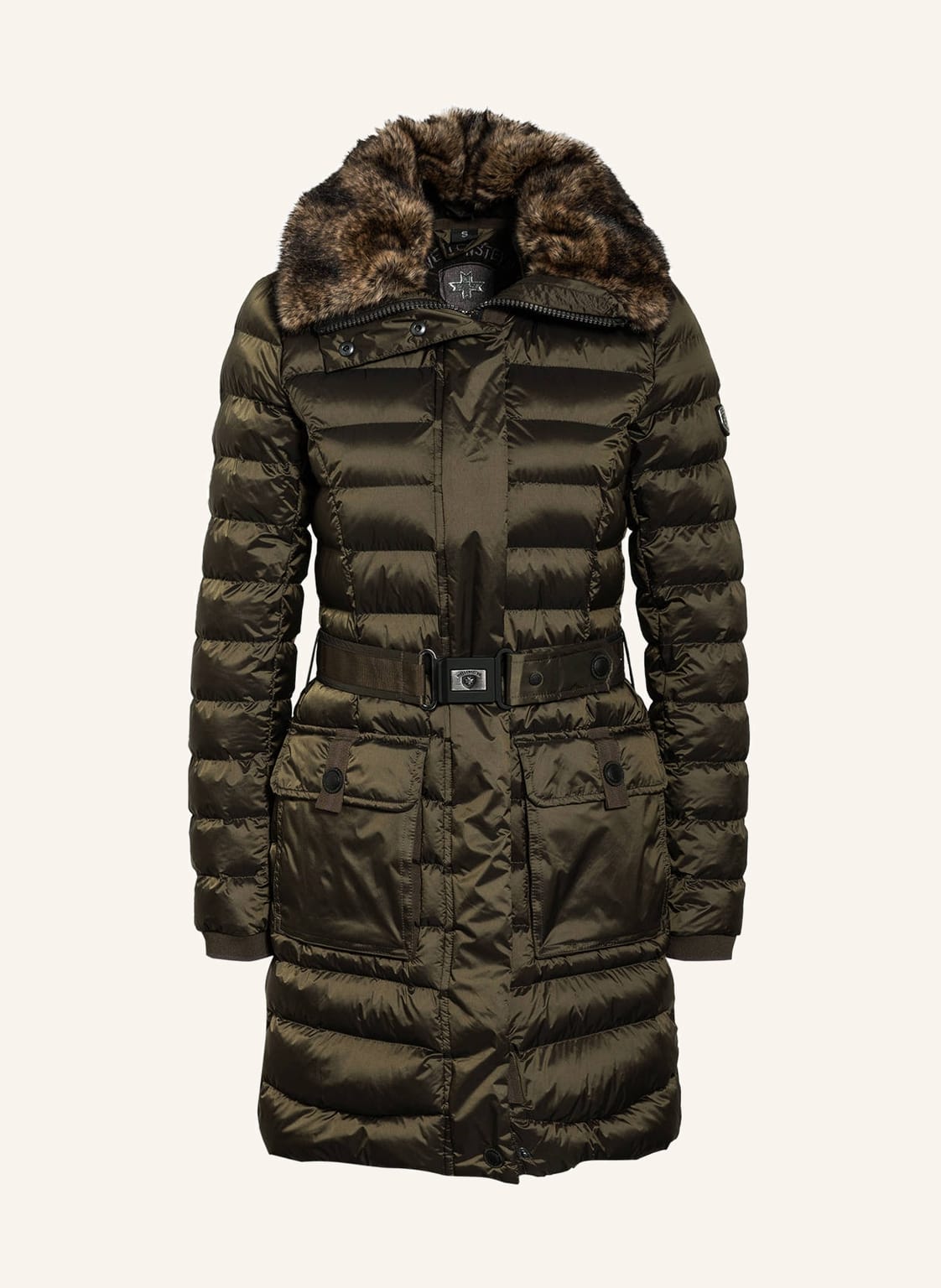 Image of Wellensteyn Steppmantel Abendstern Mit Kunstfellbesatz gruen