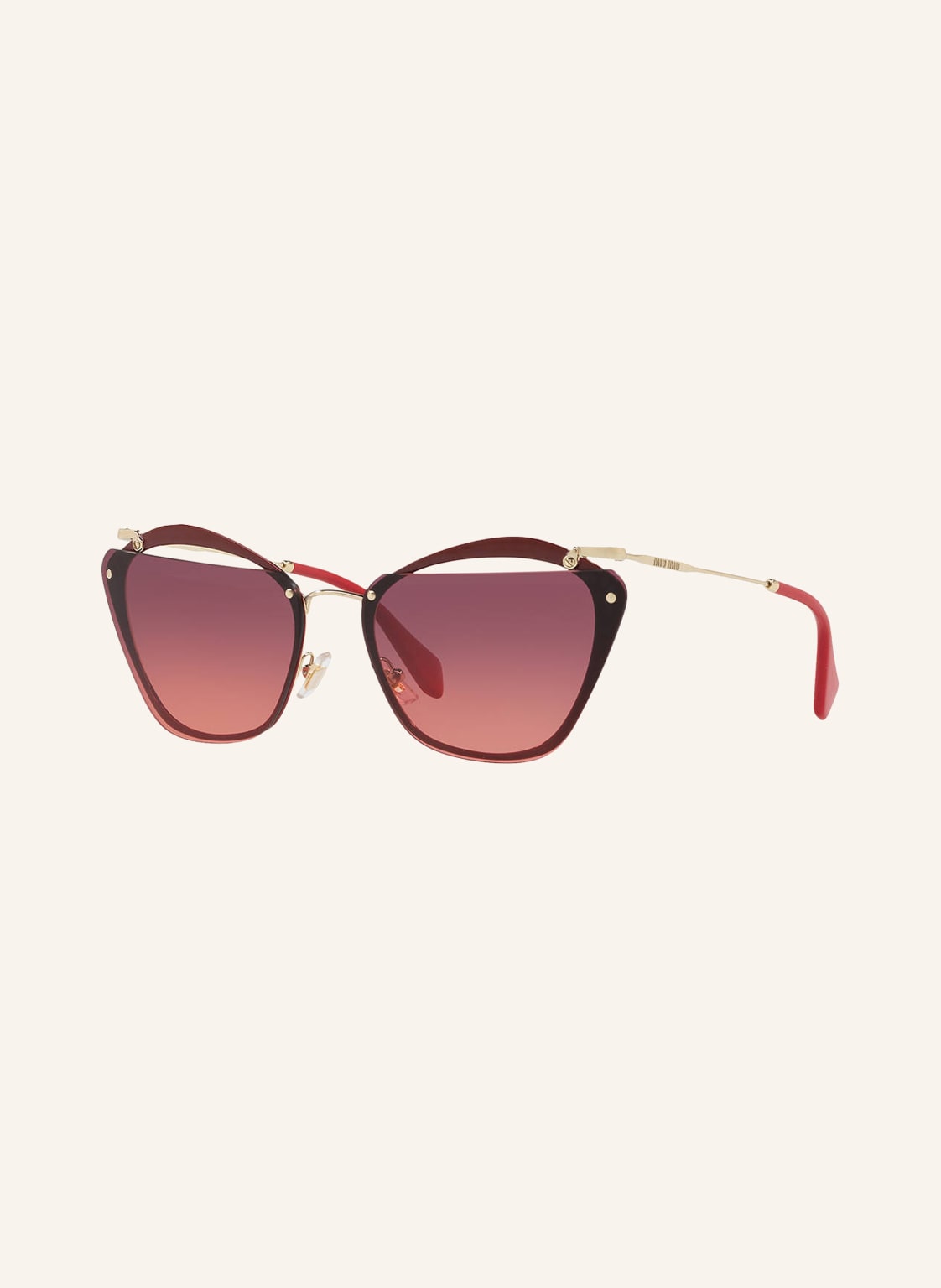 Image of Miu Miu Sonnenbrille Mu 54ts rot