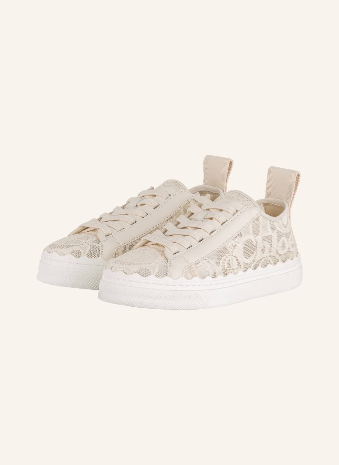 Image of Chloé Sneaker Lauren beige