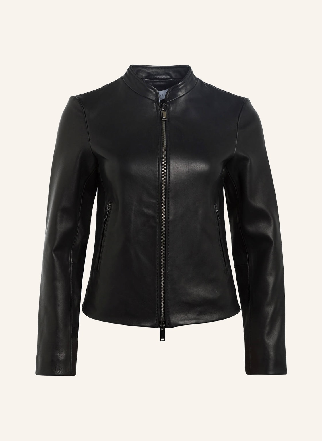 Image of Reiss Lederjacke Allie schwarz