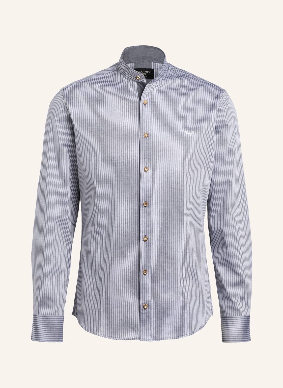 Image of Cocovero Trachtenhemd Finley Slim Fit Mit Leinenanteil grau