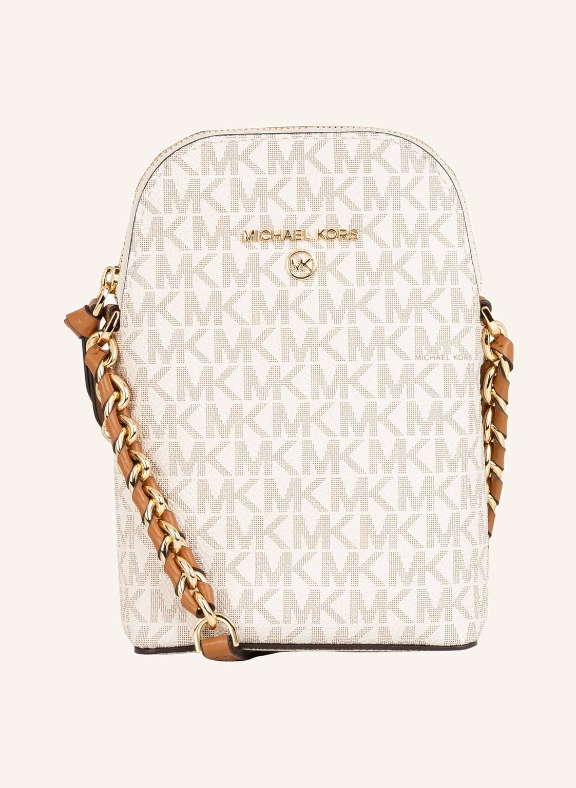 Image of Michael Kors Umhängetasche Jet Set Signature beige