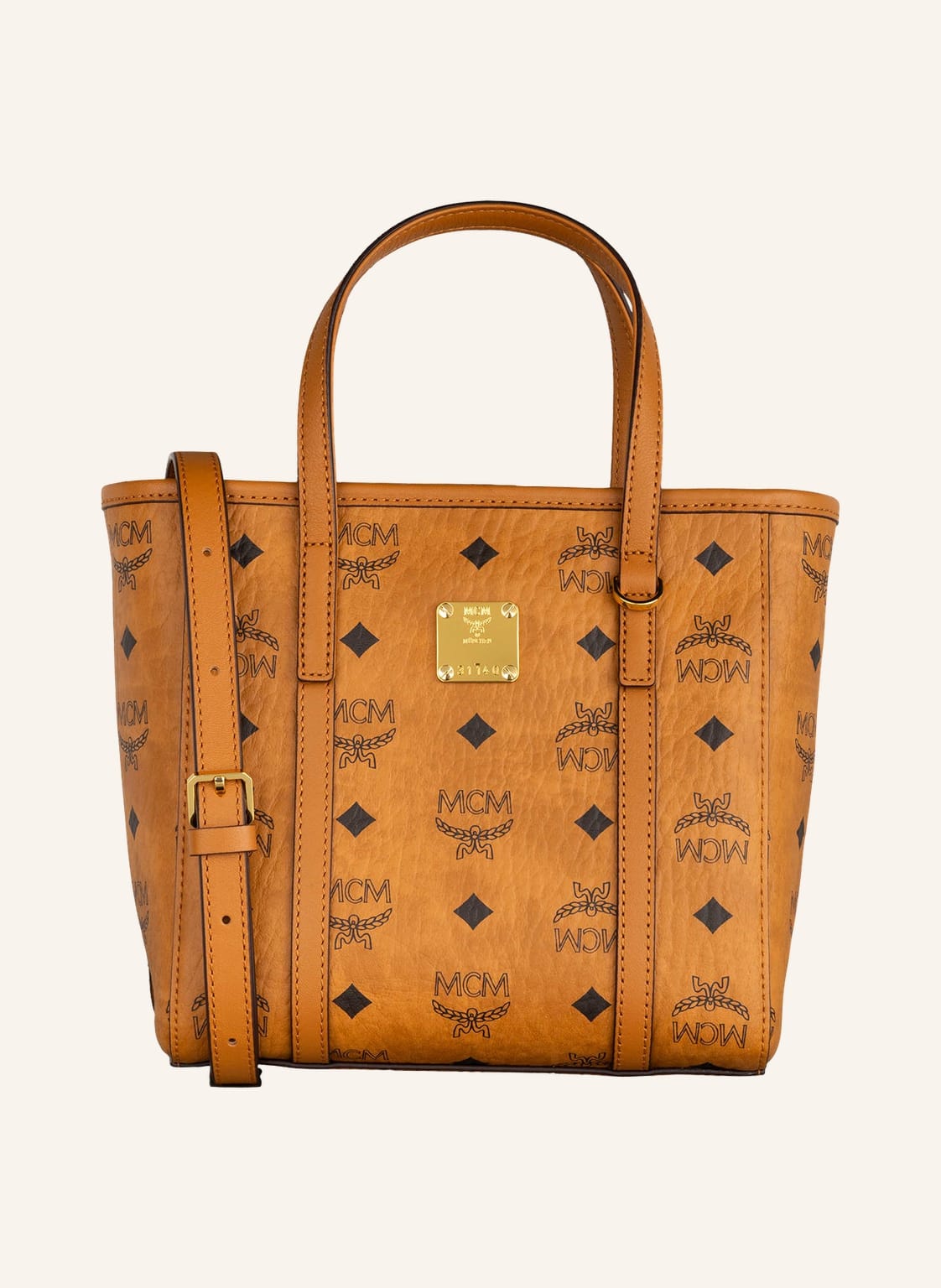 Image of Mcm Handtasche Toni Visetos braun