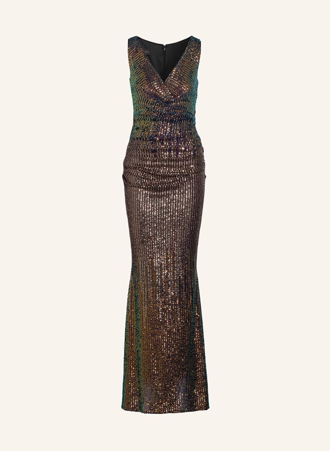 Image of Talbot Runhof Abendkleid Mit Paillettenbesatz rot