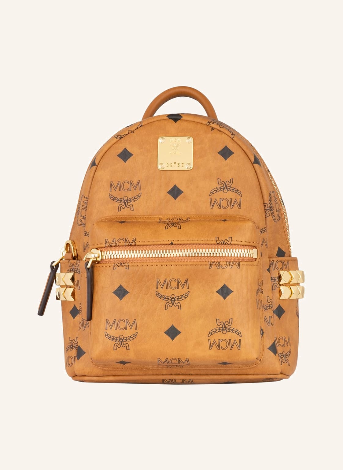 Image of Mcm Rucksack Stark Baby Mit Nietenbesatz braun