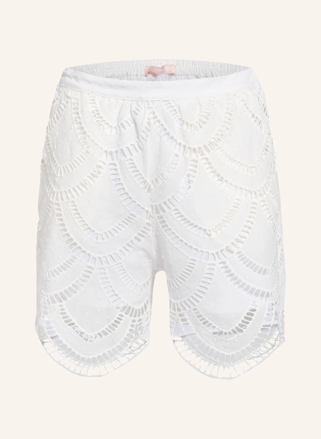 Image of Valérie Khalfon Shorts Sany Mit Lochspitze weiss