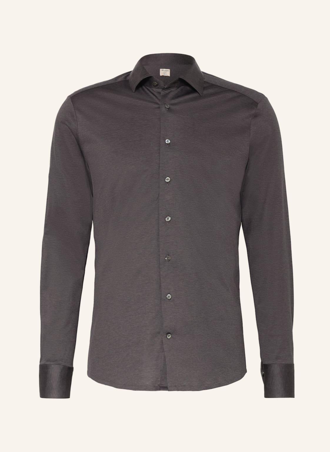 Image of Stenströms Jerseyhemd Slim Fit grau