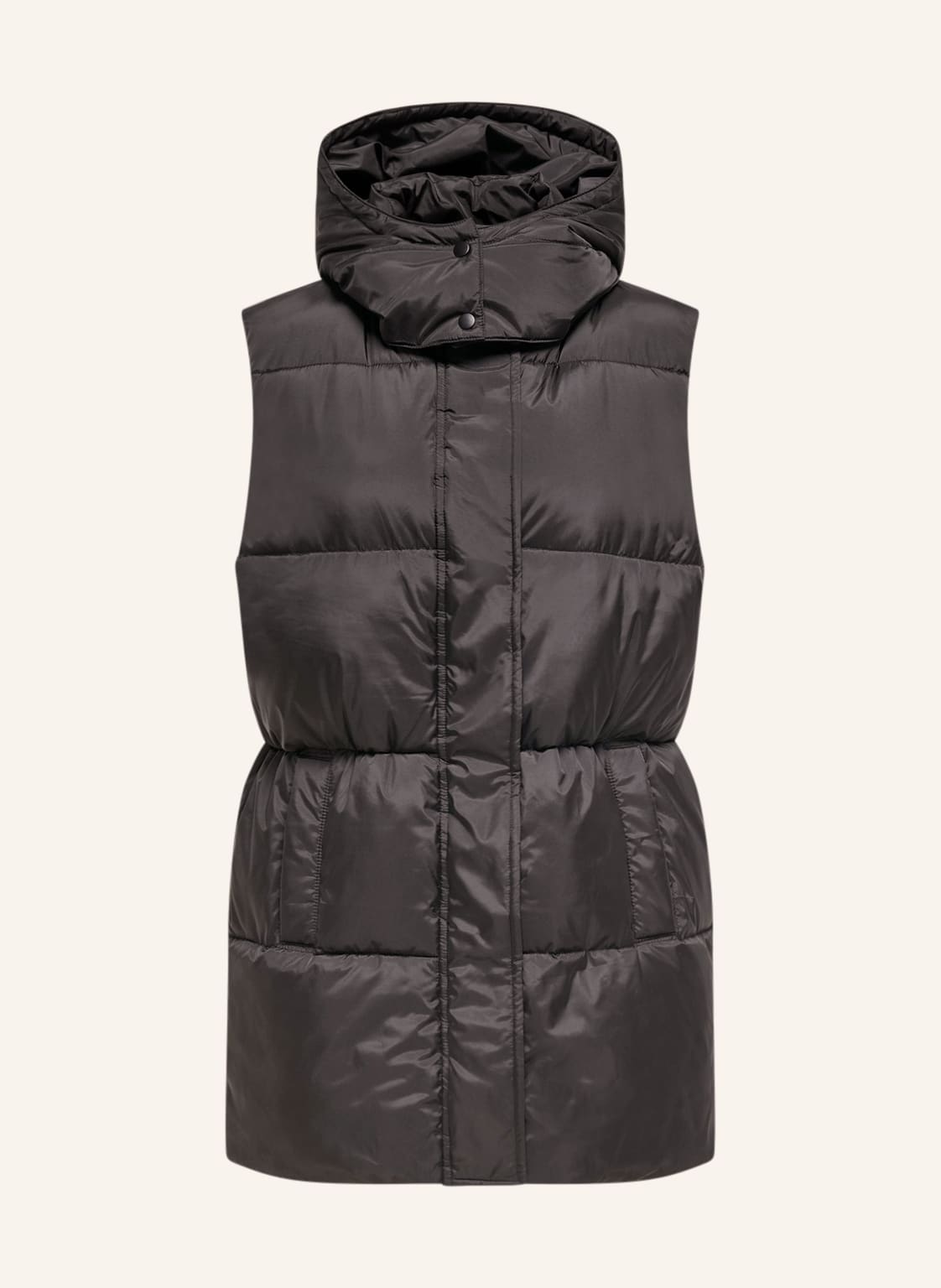 Image of Only Steppweste Mit Abnehmbarer Kapuze schwarz