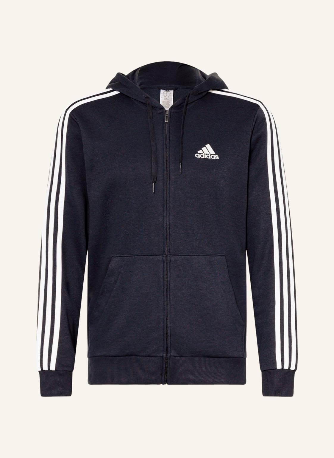 Image of Adidas Sweatjacke Essentials Mit Galonstreifen blau