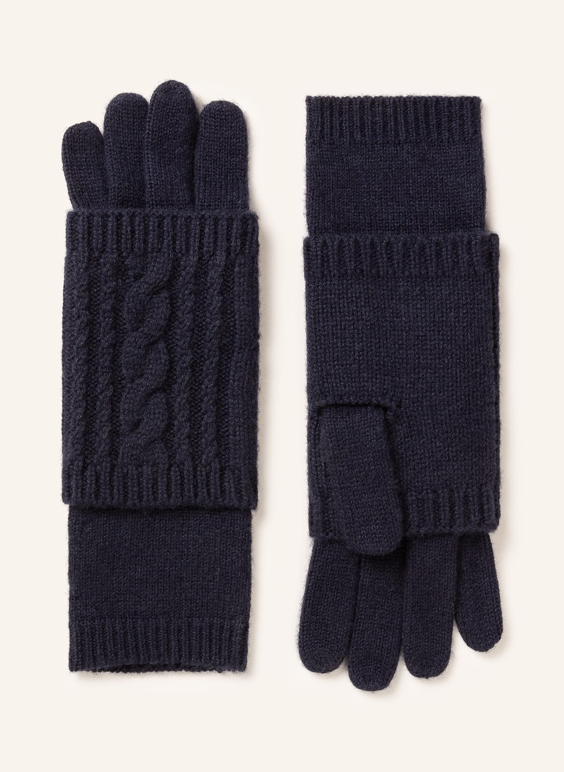 Image of Darling Harbour Handschuhe Mit Cashmere blau