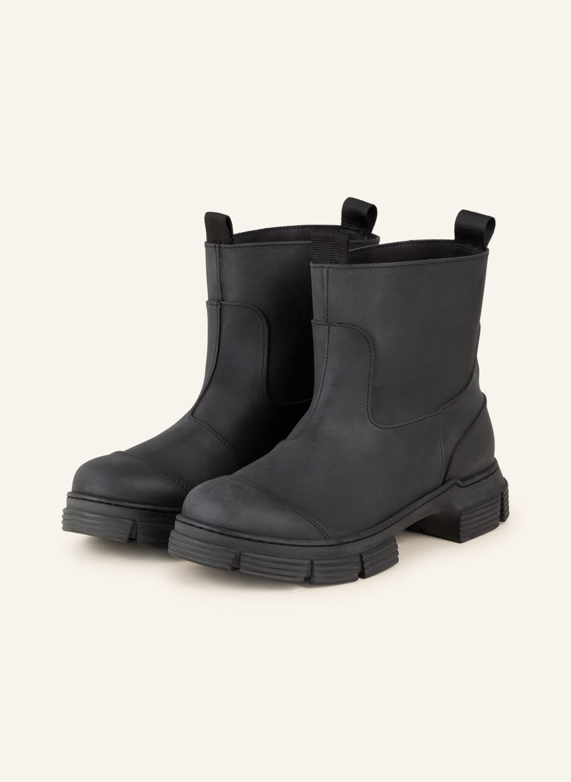 Image of Ganni Gummi-Boots schwarz