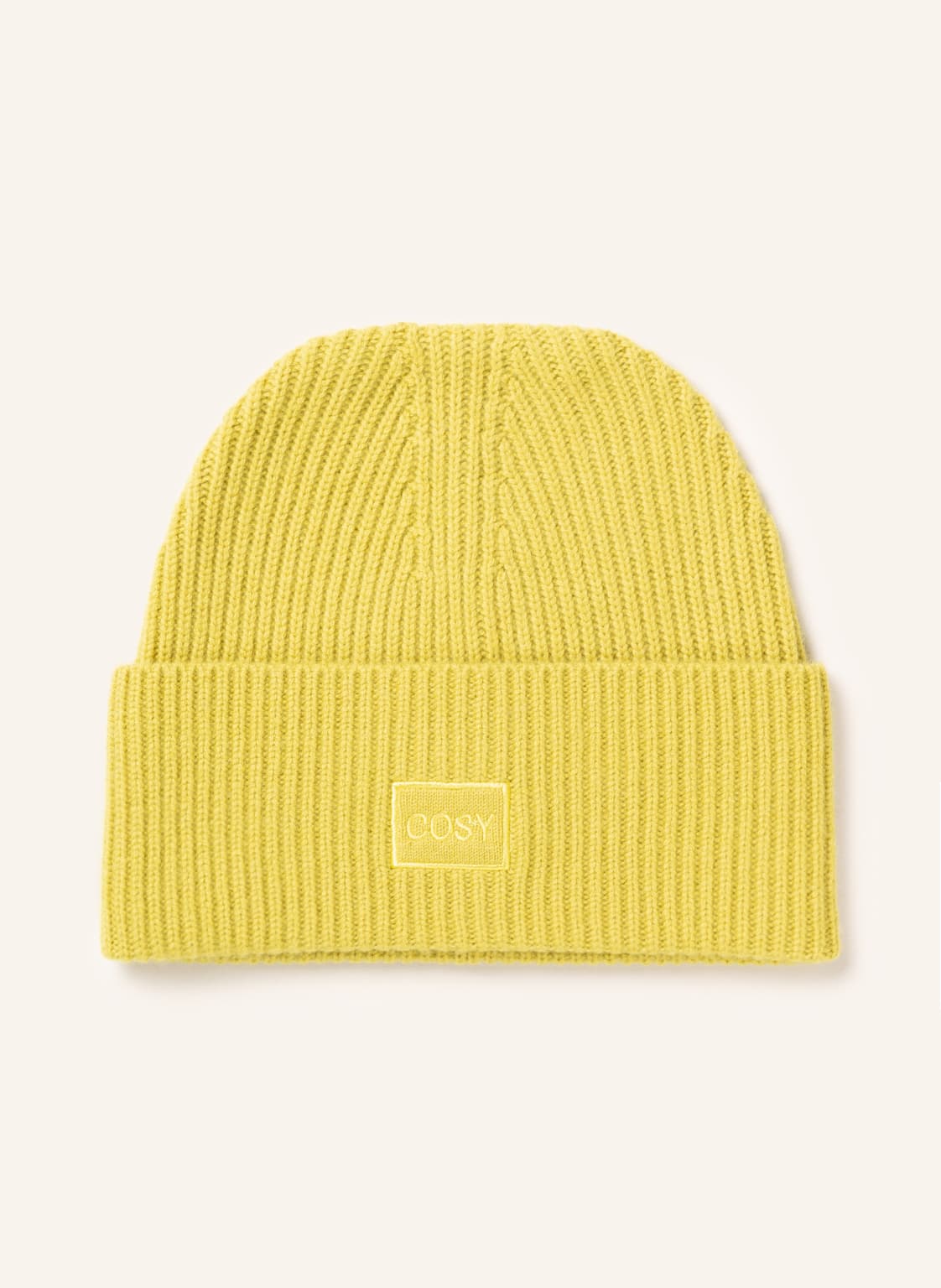 Image of Darling Harbour Mütze Mit Cashmere gelb