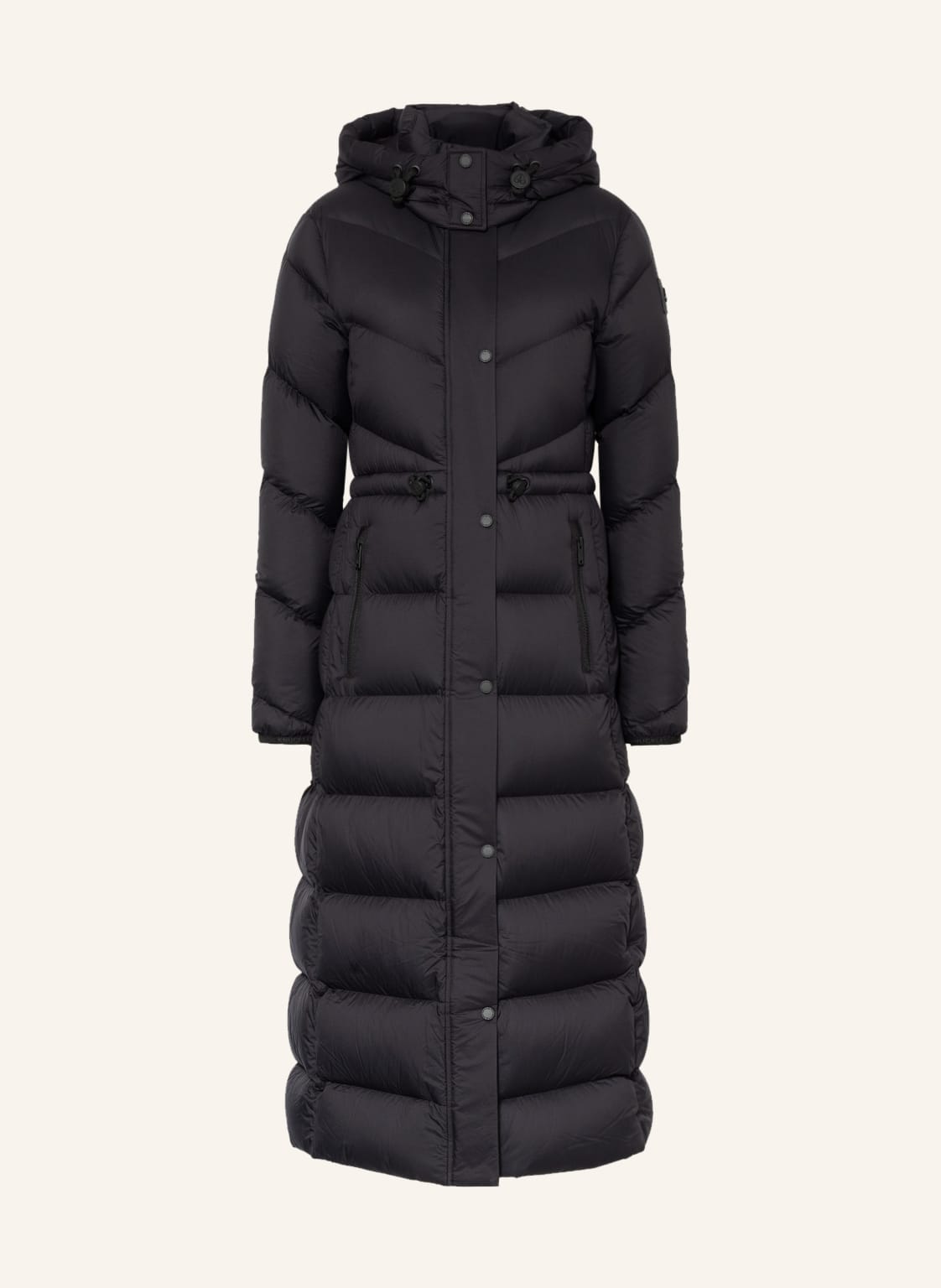 Image of Moose Knuckles Daunenmantel Belle Mit Abnehmbarer Kapuze schwarz