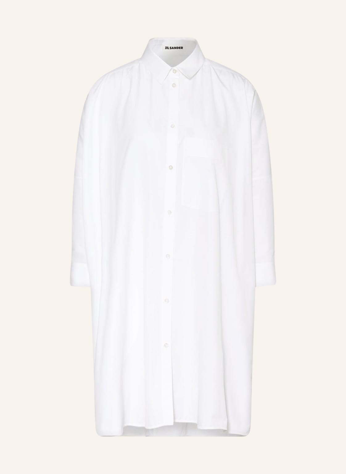 Image of Jil Sander Oversized-Hemdbluse Mit 3/4-Arm weiss