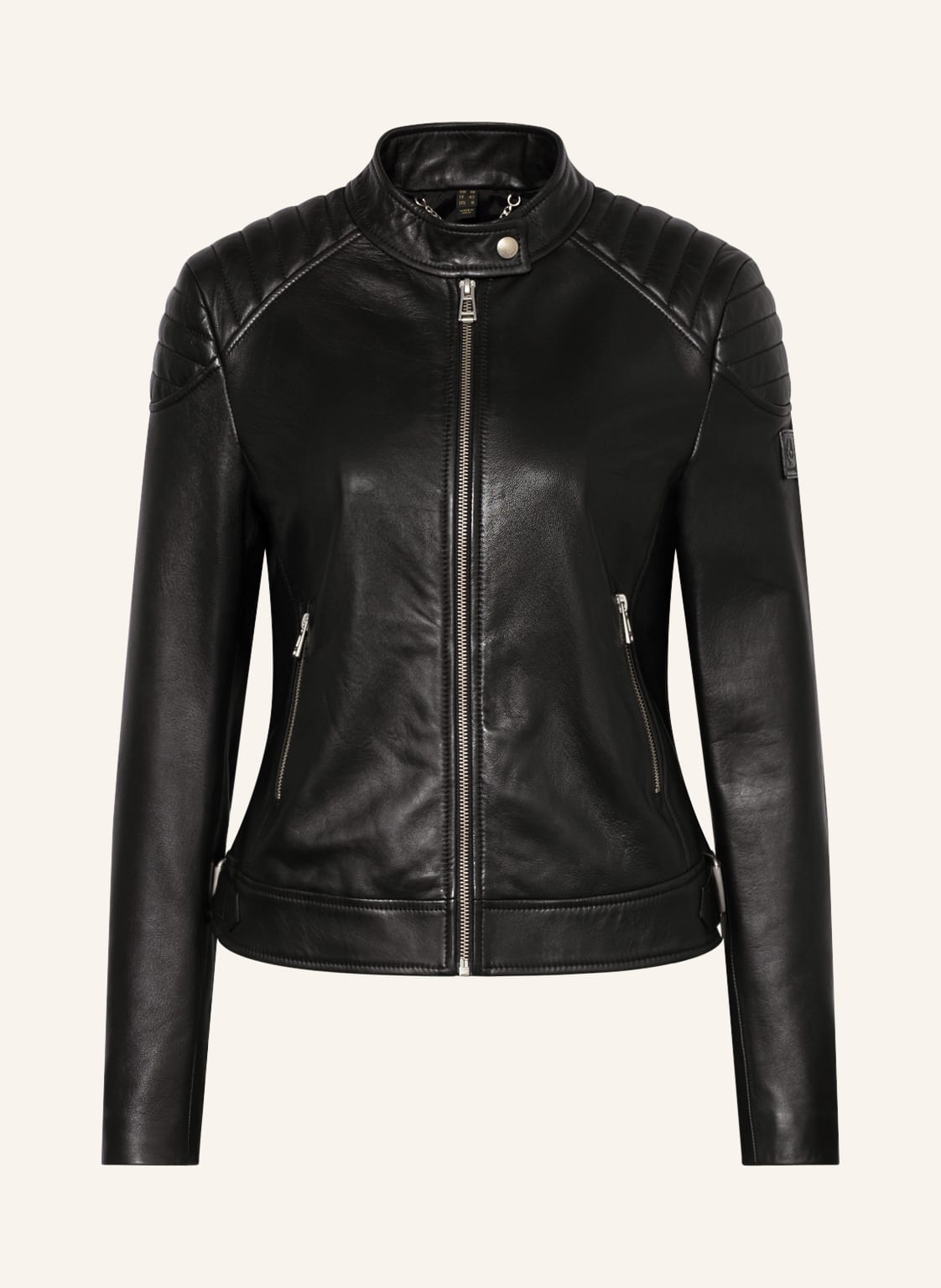 Image of Belstaff Lederjacke Mollison schwarz