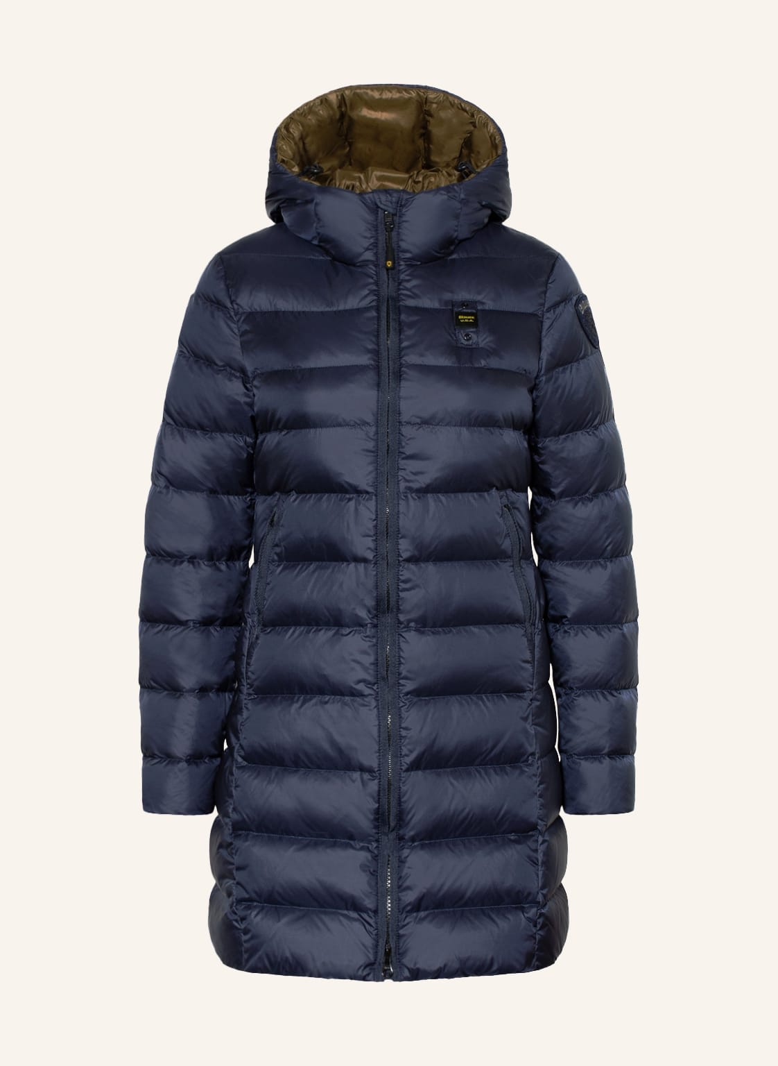 Image of Blauer Lightweight-Daunenmantel blau