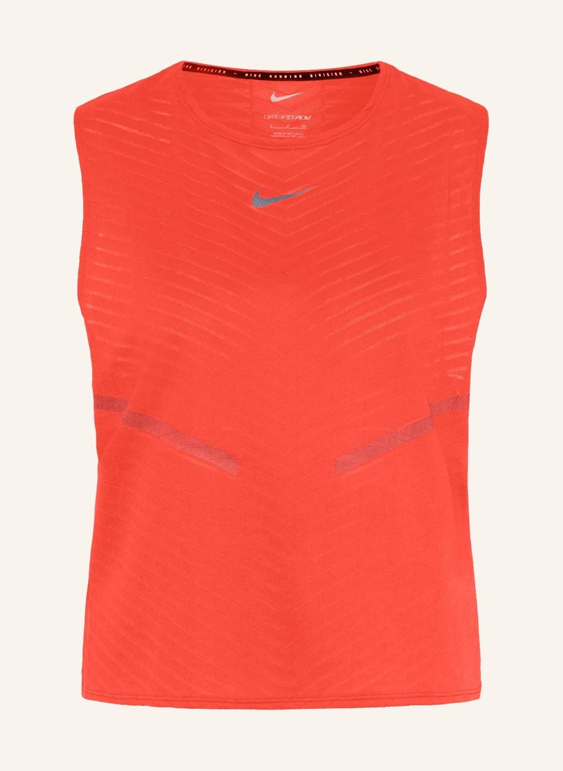 Image of Nike Lauftop Dri-Fit Adv Run Division Mit Mesh rot