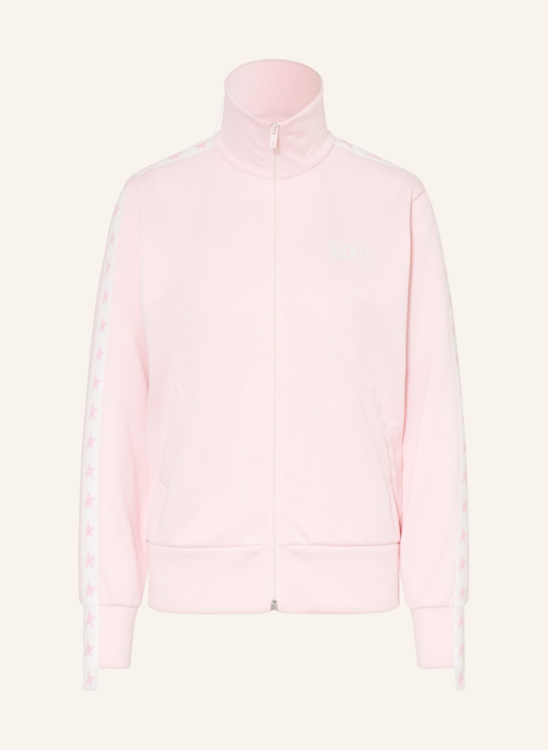Image of Golden Goose Trainingsjacke Denise Mit Galonstreifen rosa