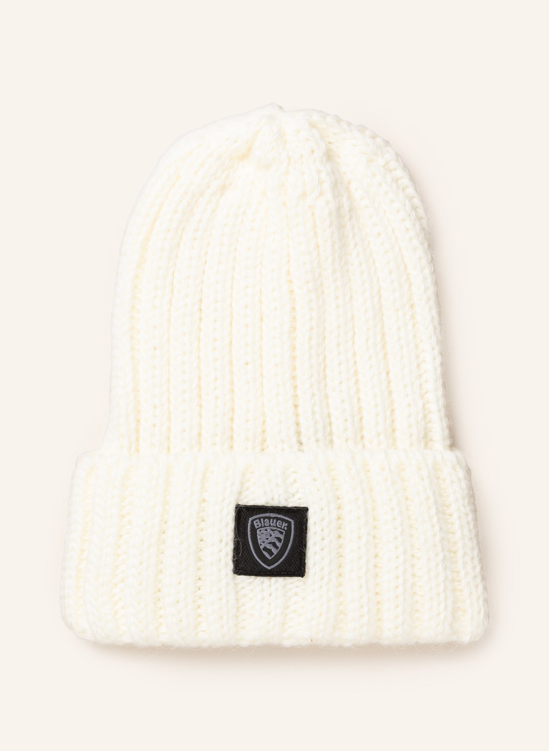 Image of Blauer Mütze weiss