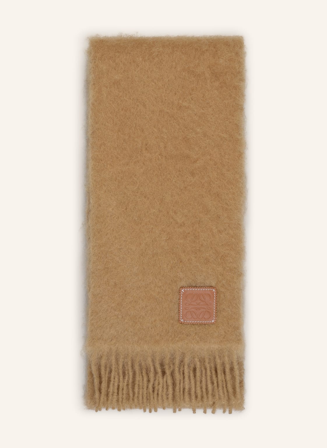 Image of Loewe Schal Mit Mohair braun