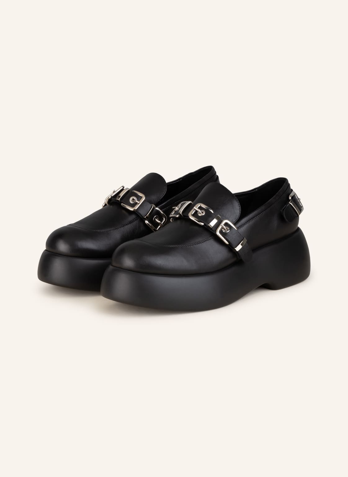 Image of Agl Plateau-Loafer Nagede schwarz