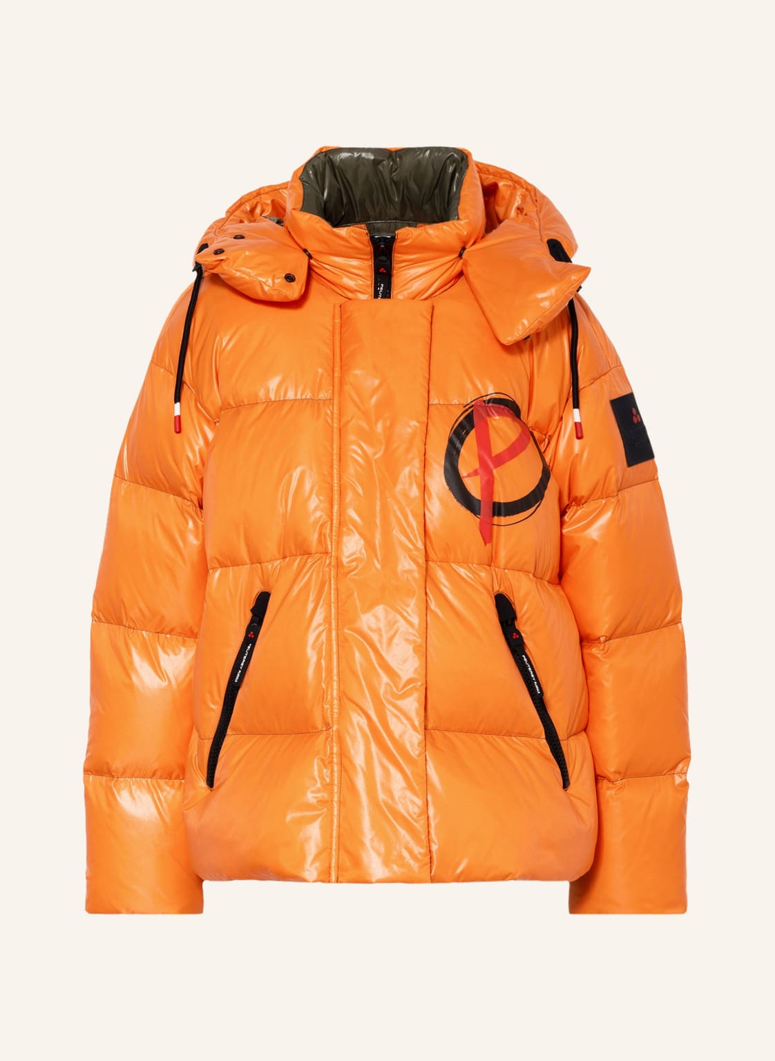 Image of Peuterey Daunenjacke Kasha Mit Abnehmbarer Kapuze orange