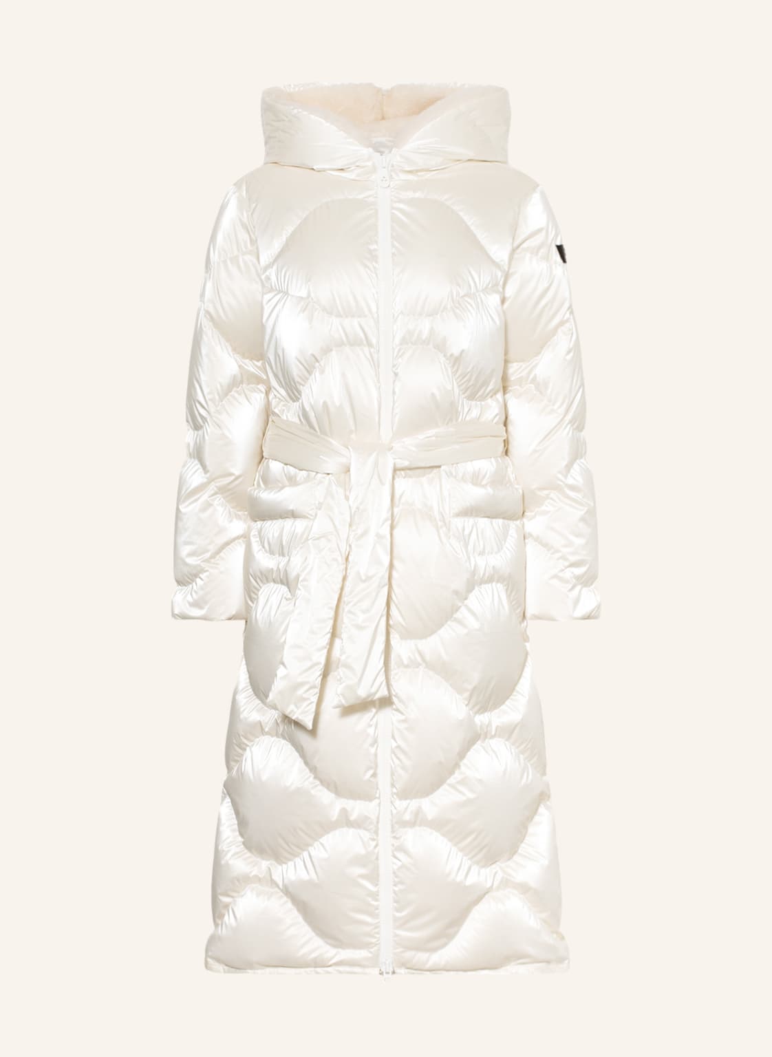 Image of Peuterey Daunenmantel Distance Mit Kunstfell weiss