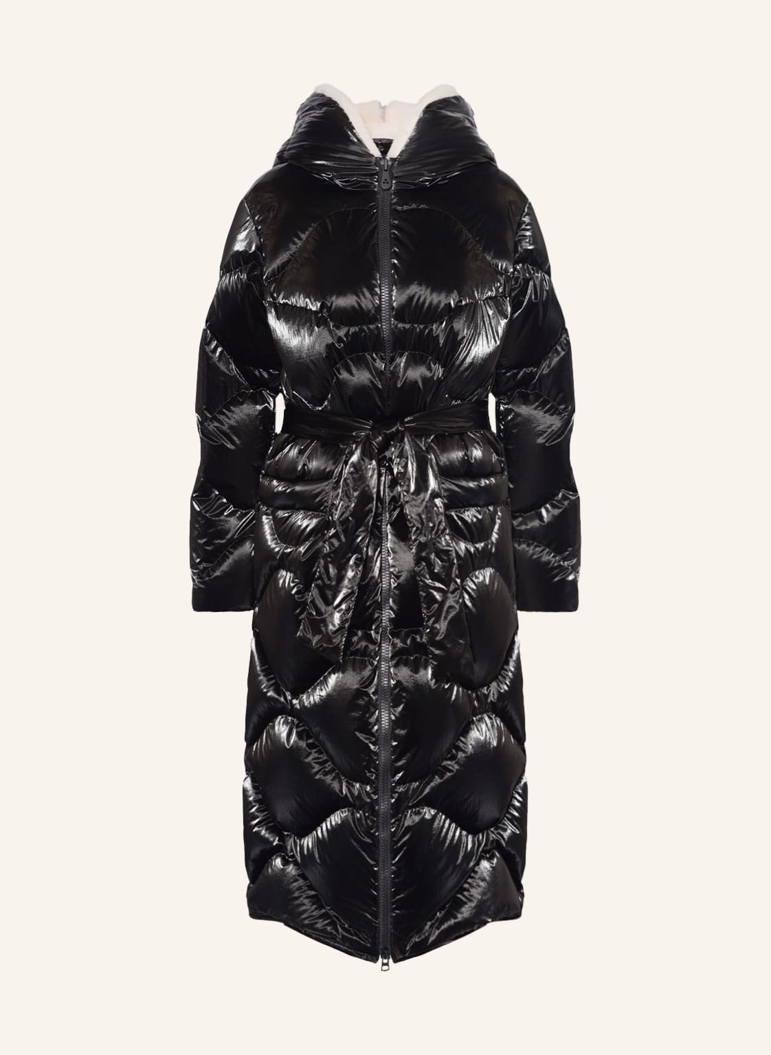 Image of Peuterey Daunenmantel Distance Mit Kunstfell schwarz