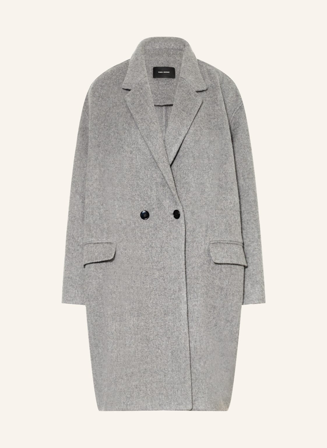 Image of Isabel Marant Wollmantel Efegozi grau