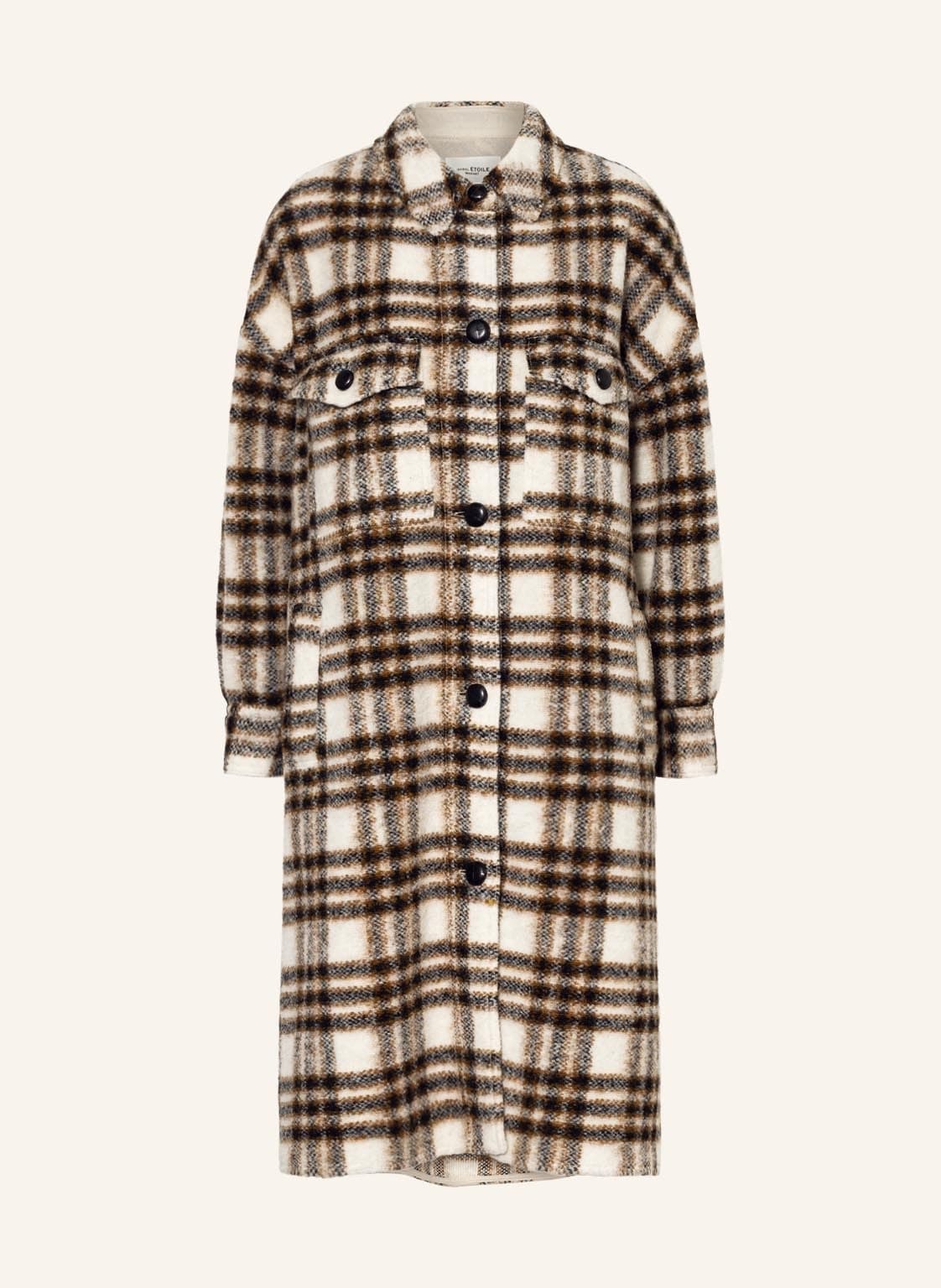 Image of Isabel Marant Étoile Mantel Fontizi Mit Leinen weiss