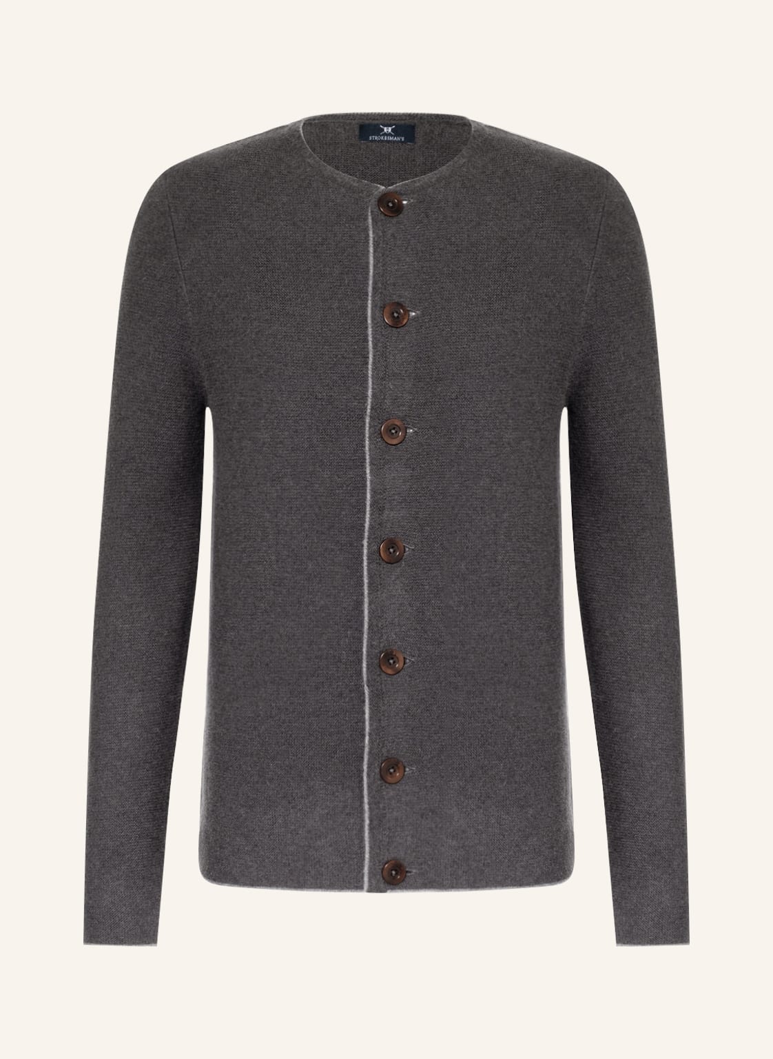 Image of Strokesman's Strickjacke grau