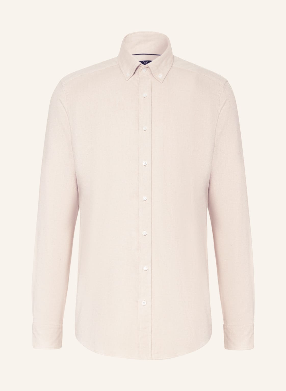 Image of Strokesman's Flanellhemd Modern Fit weiss